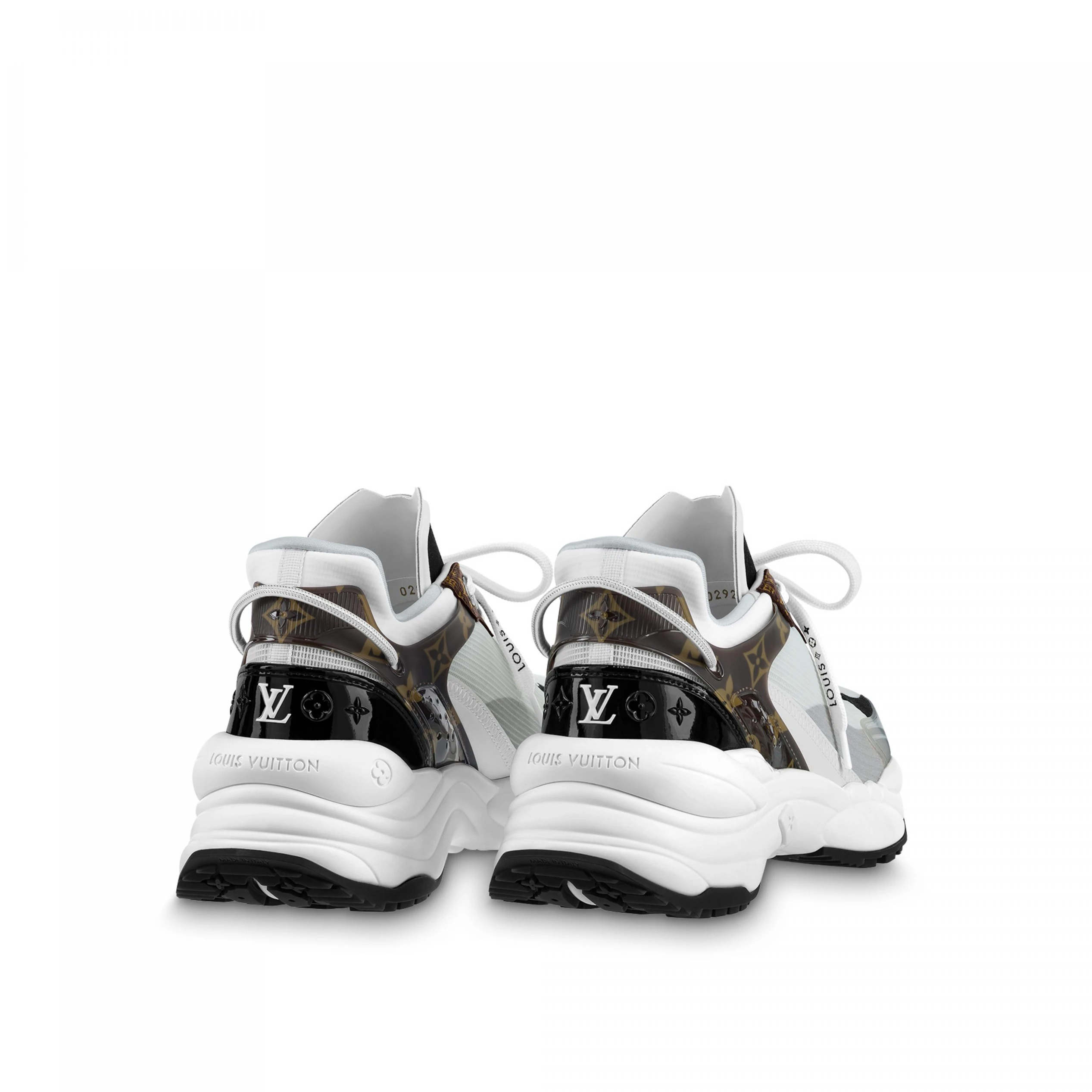 Lv belts replica Louis Vuitton LV Run 55 Sneaker Monogram Flowers White 1AASDF