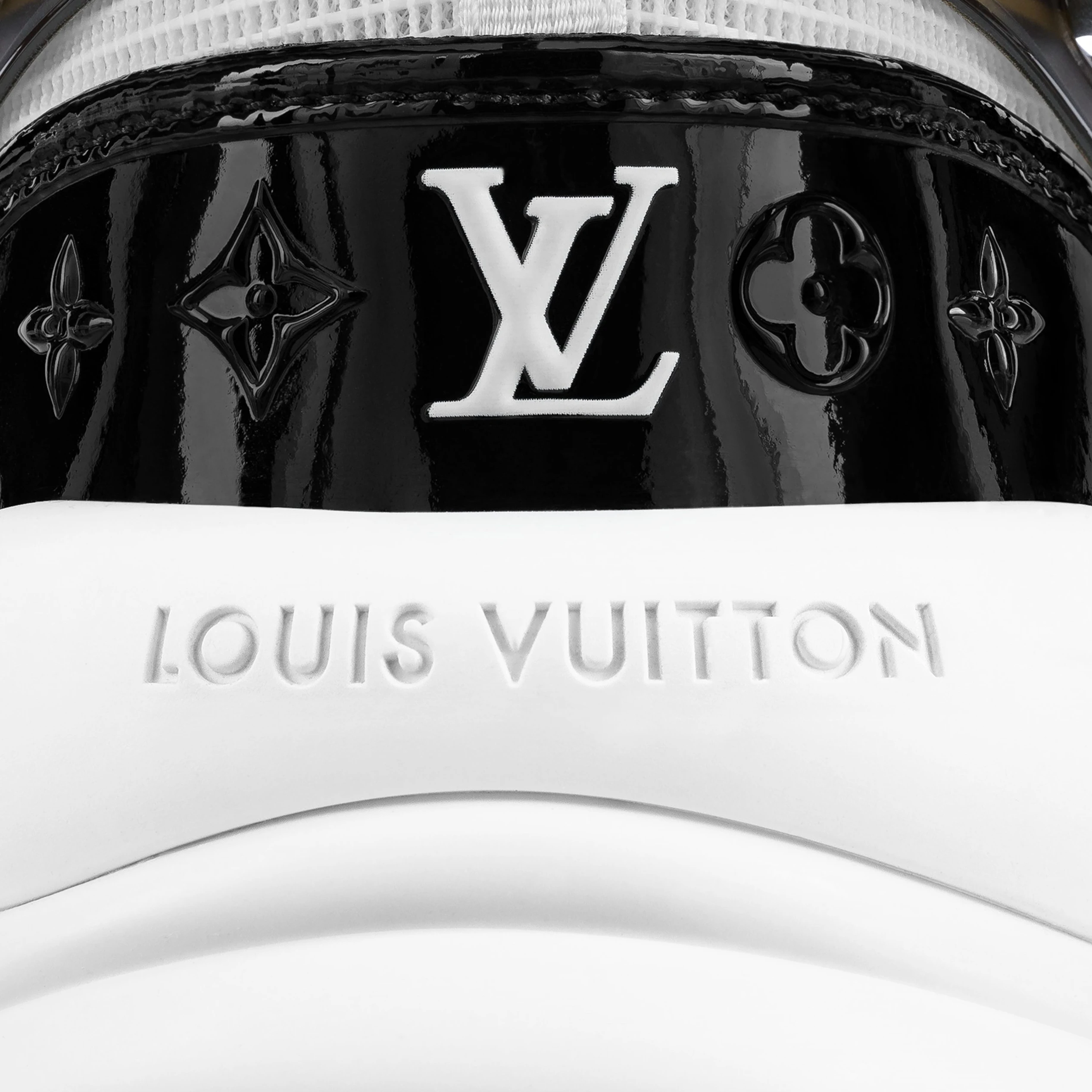 Lv belts replica Louis Vuitton LV Run 55 Sneaker Monogram Flowers White 1AASDF