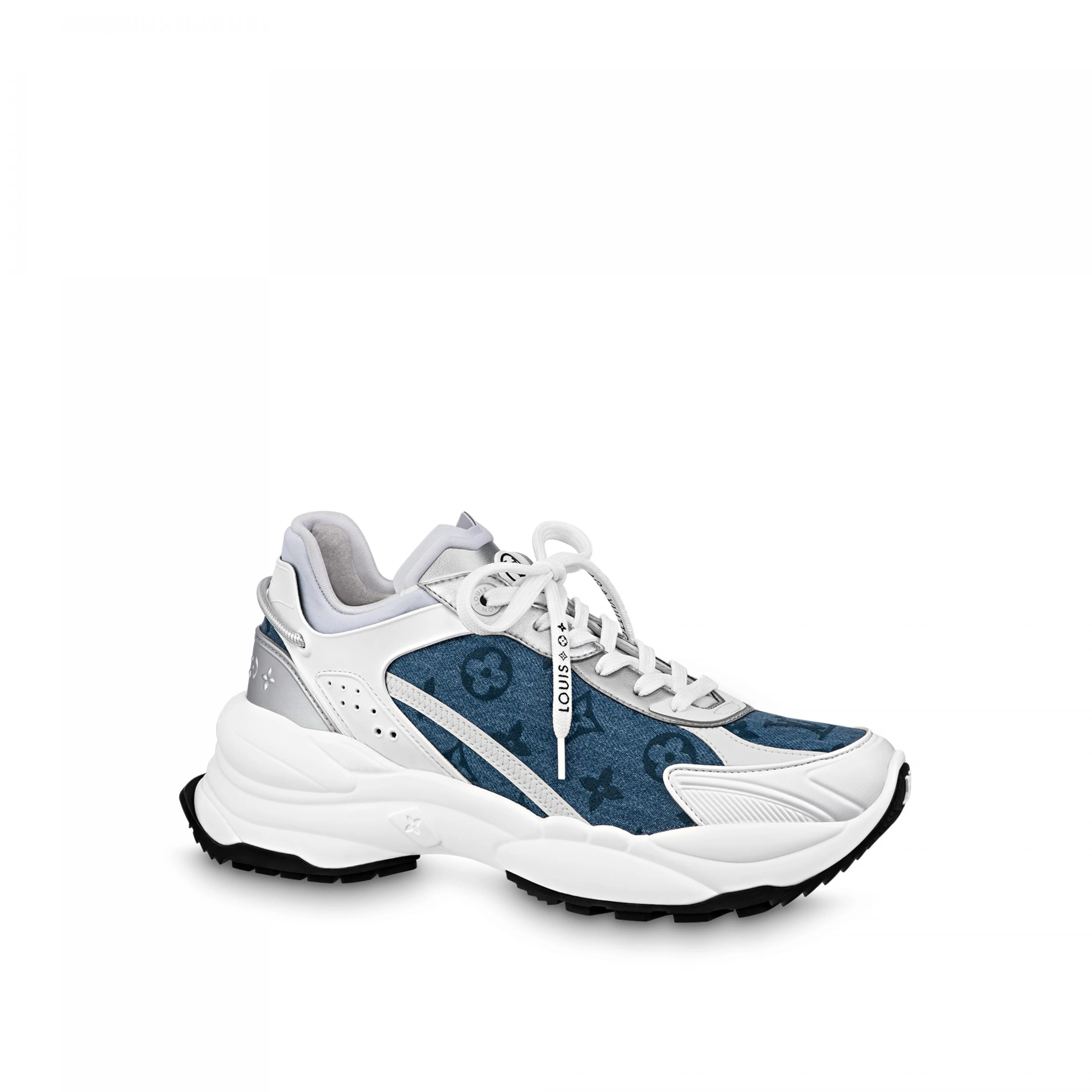 Louis Vuitton LV Run 55 Sneaker Monogram denim Blue 1ABHQR
