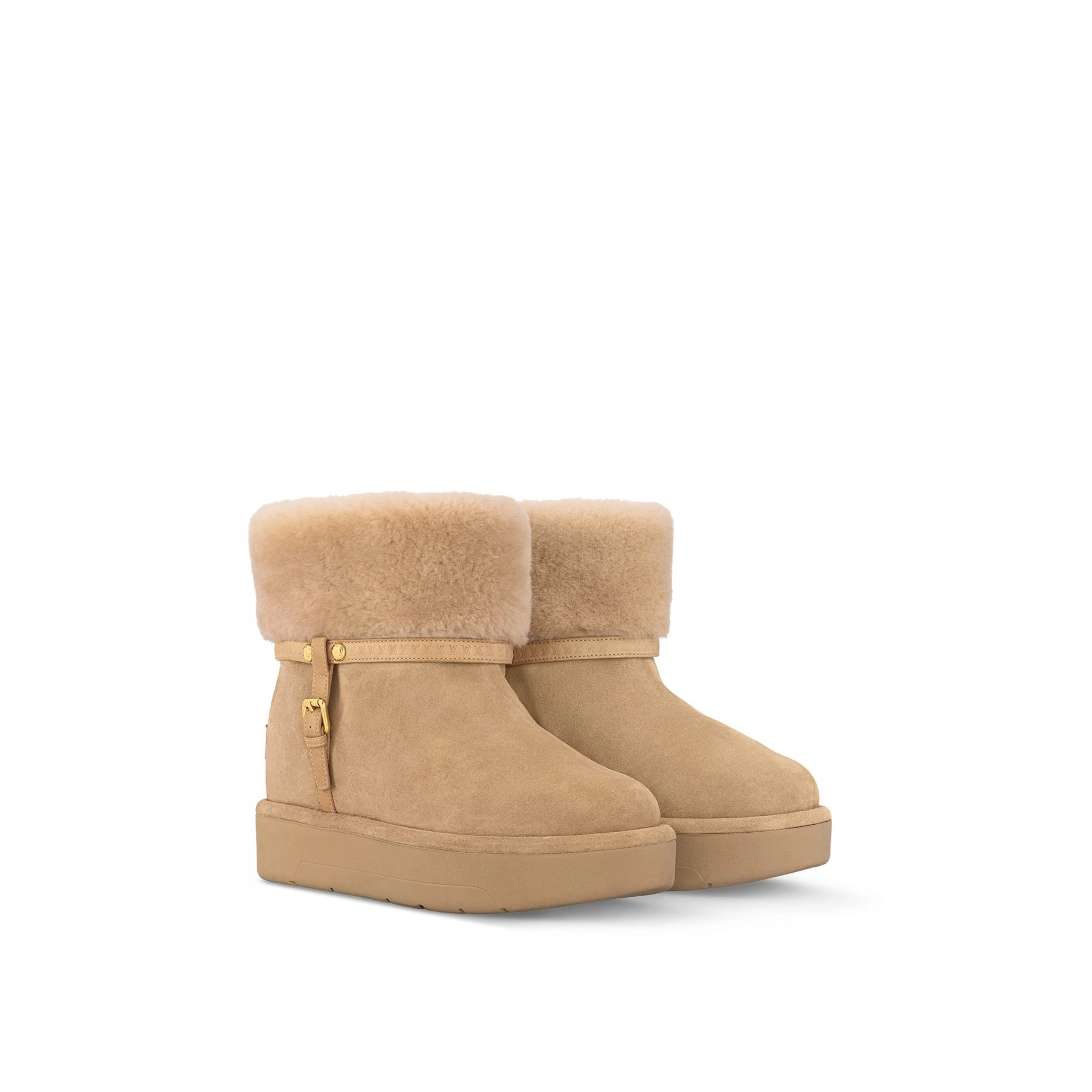 Mythick ru Louis Vuitton LV SKI Aspen Platform Ankle Boot Beige 1AC79J