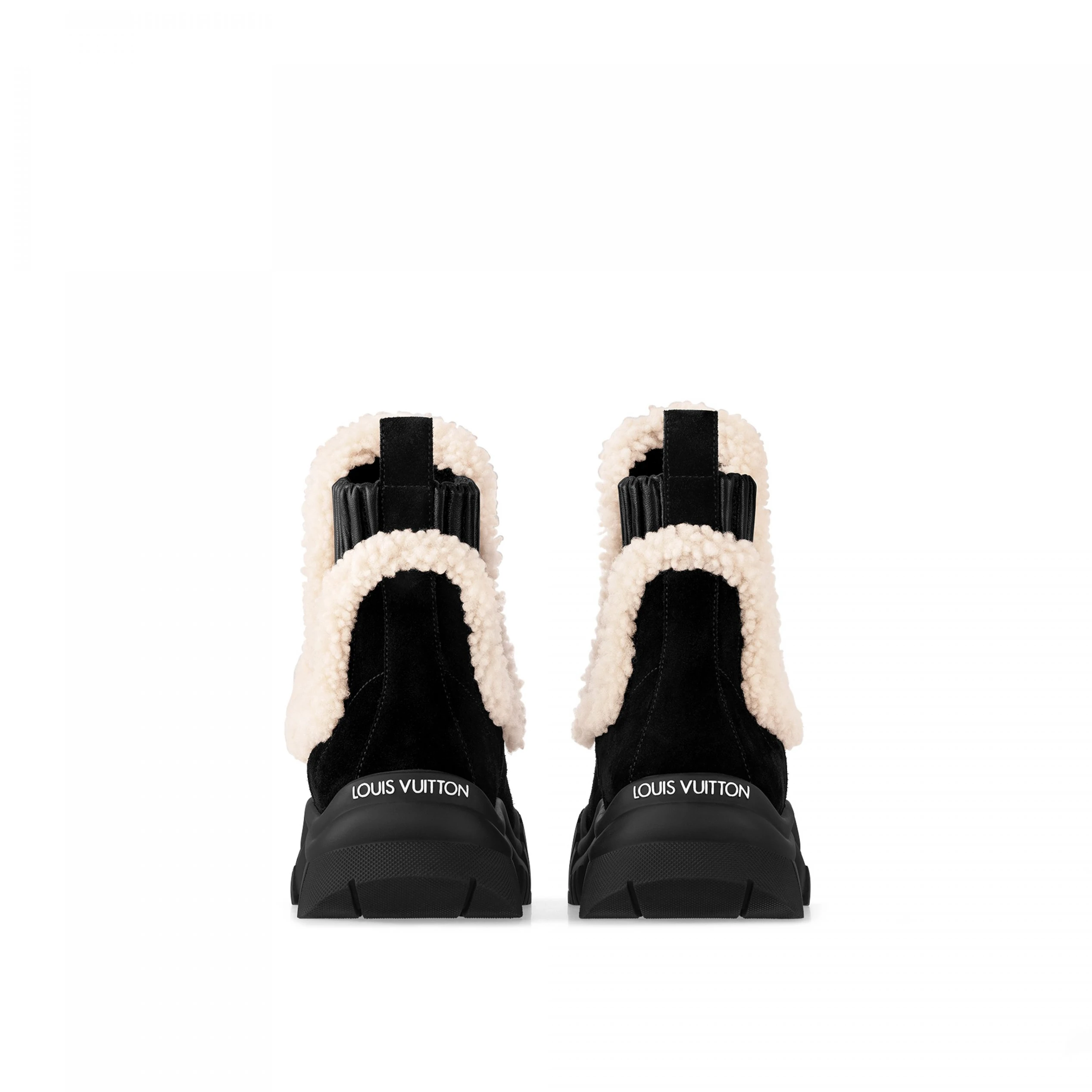 Replica bags lv Louis Vuitton LV SKI Ruby Flat Ankle Boot Black 1AC7AC