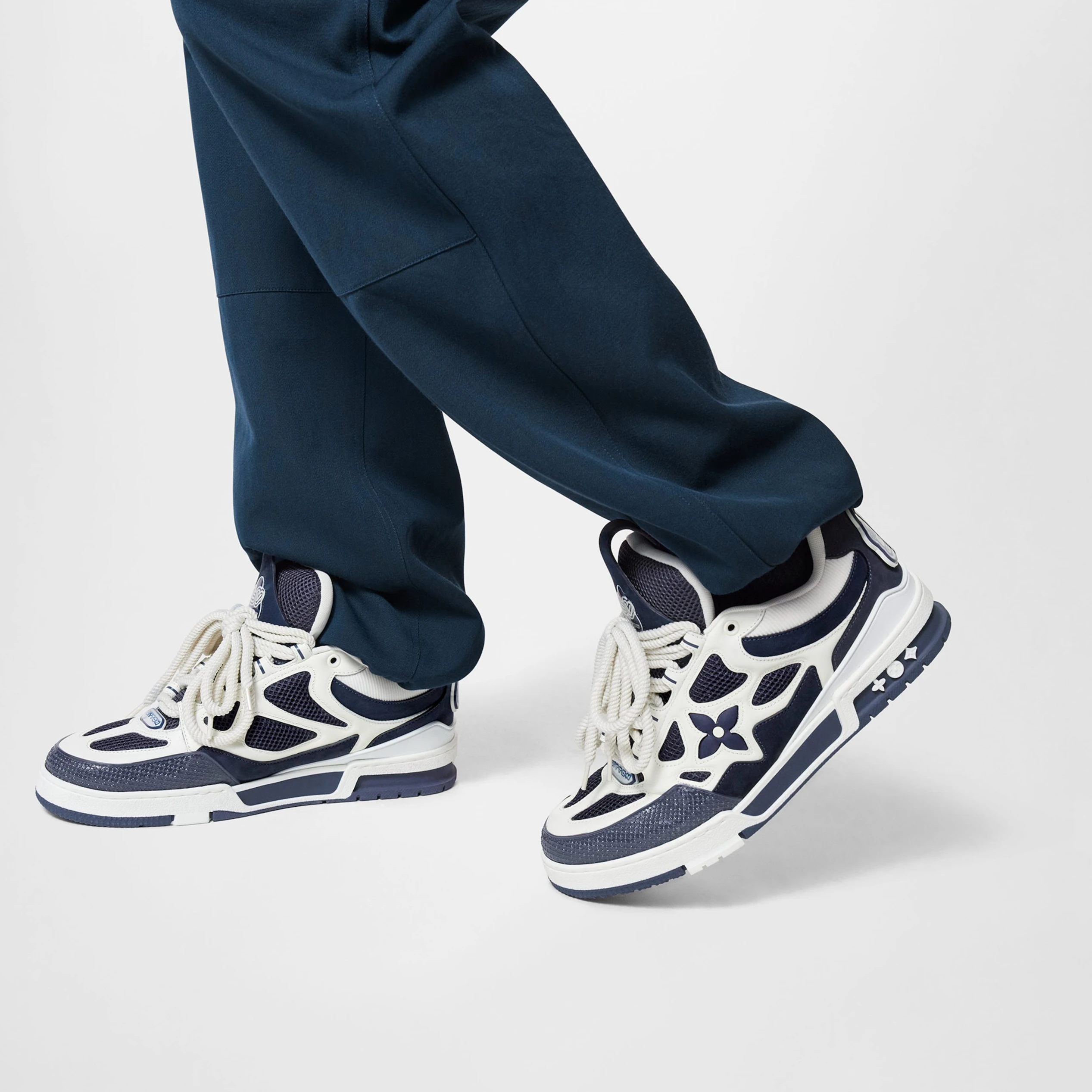 Mythick.ru Louis Vuitton LV Skate Sneaker Navy Blue Marine 1ACF1U