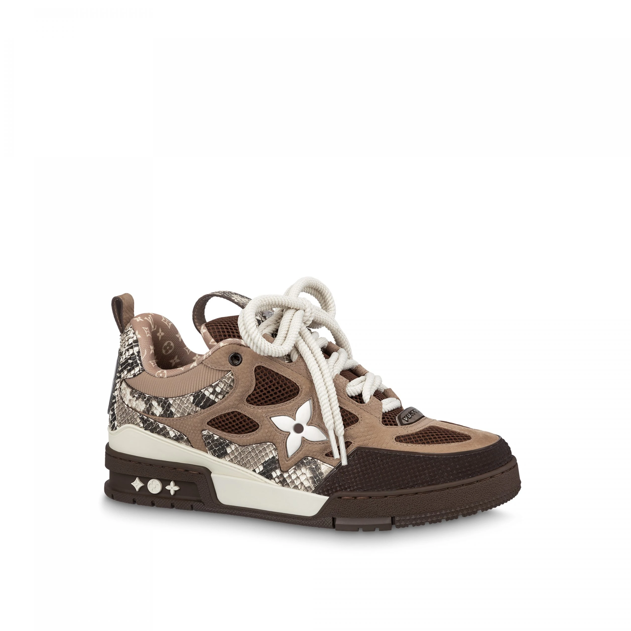 Louis Vuitton LV Skate Sneaker Since 54 Monogram Flowers Brown 1ABMG1