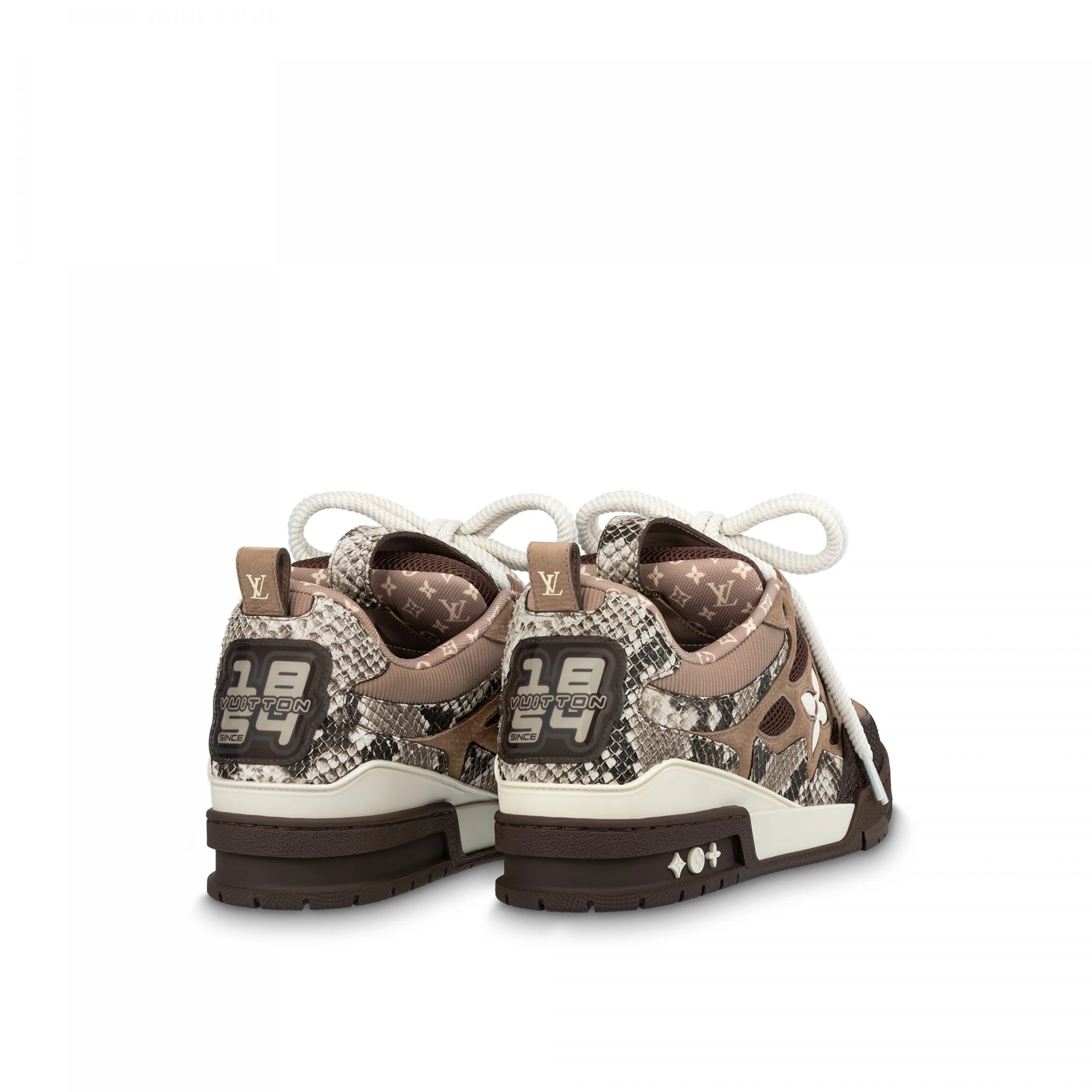Mythick Louis Vuitton LV Skate Sneaker Since 54 Monogram Flowers Brown 1ABMG1