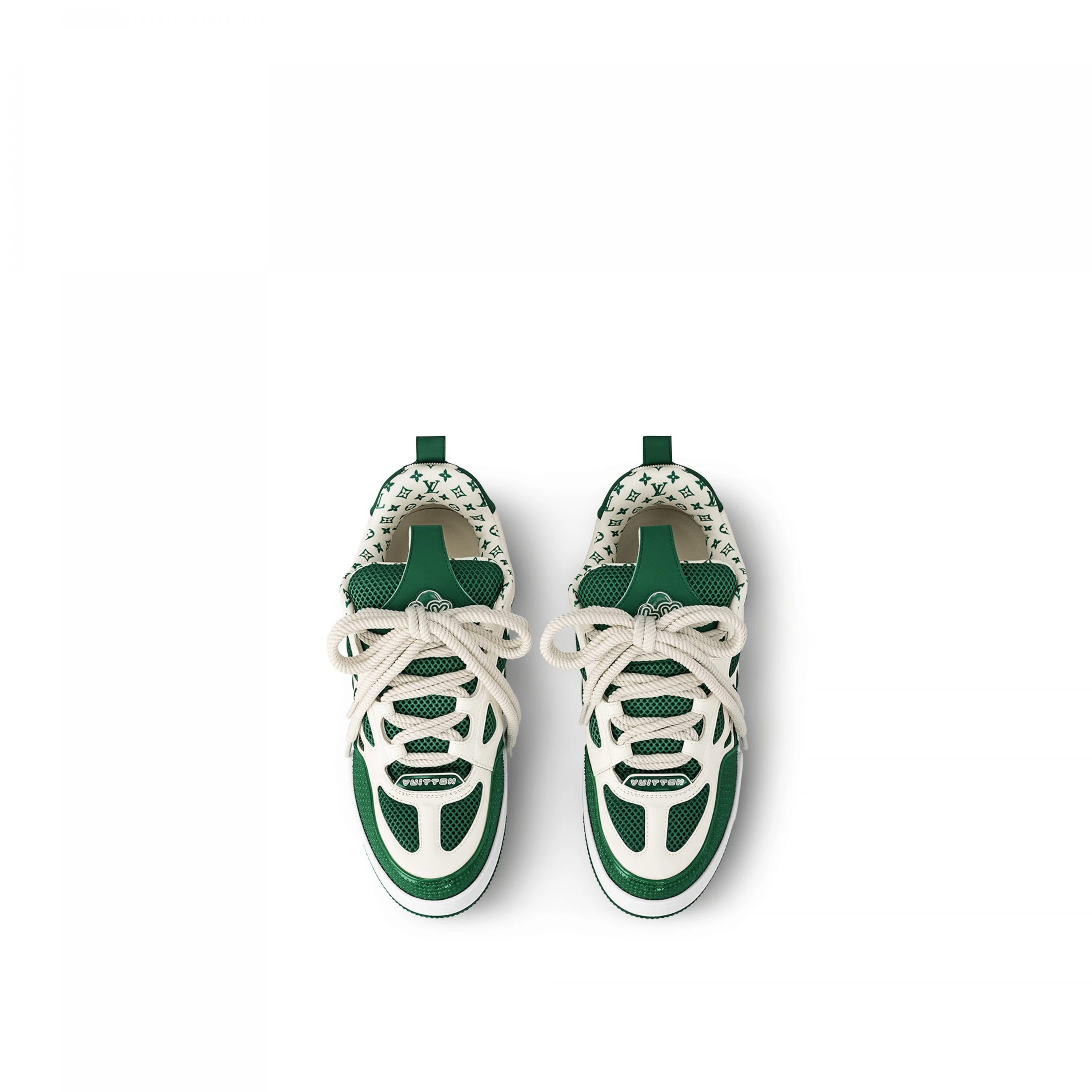 Lv belts replica Louis Vuitton LV Skate Sneaker Since 54 Monogram Flowers Green 1AC51X