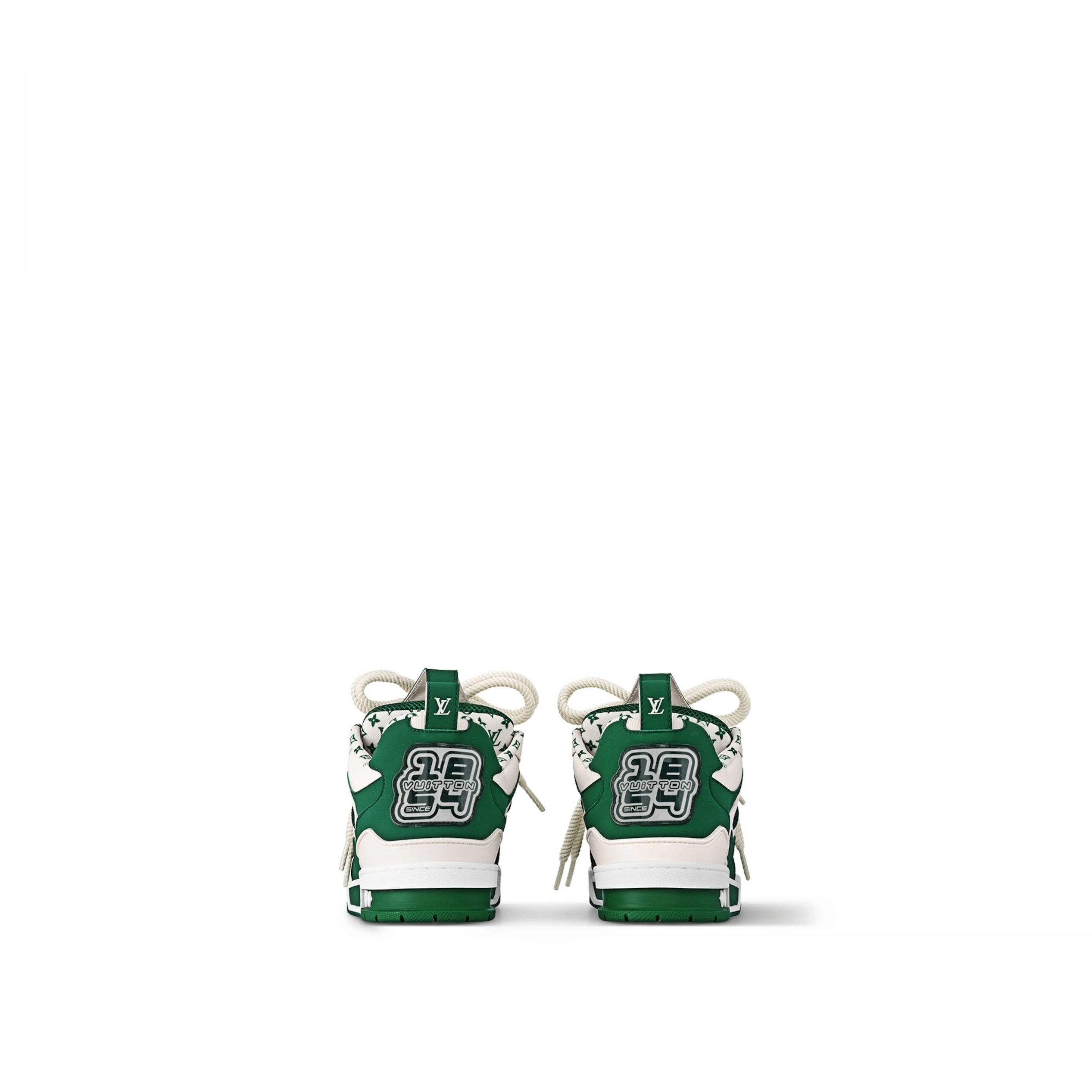 Lv belts replica Louis Vuitton LV Skate Sneaker Since 54 Monogram Flowers Green 1AC51X
