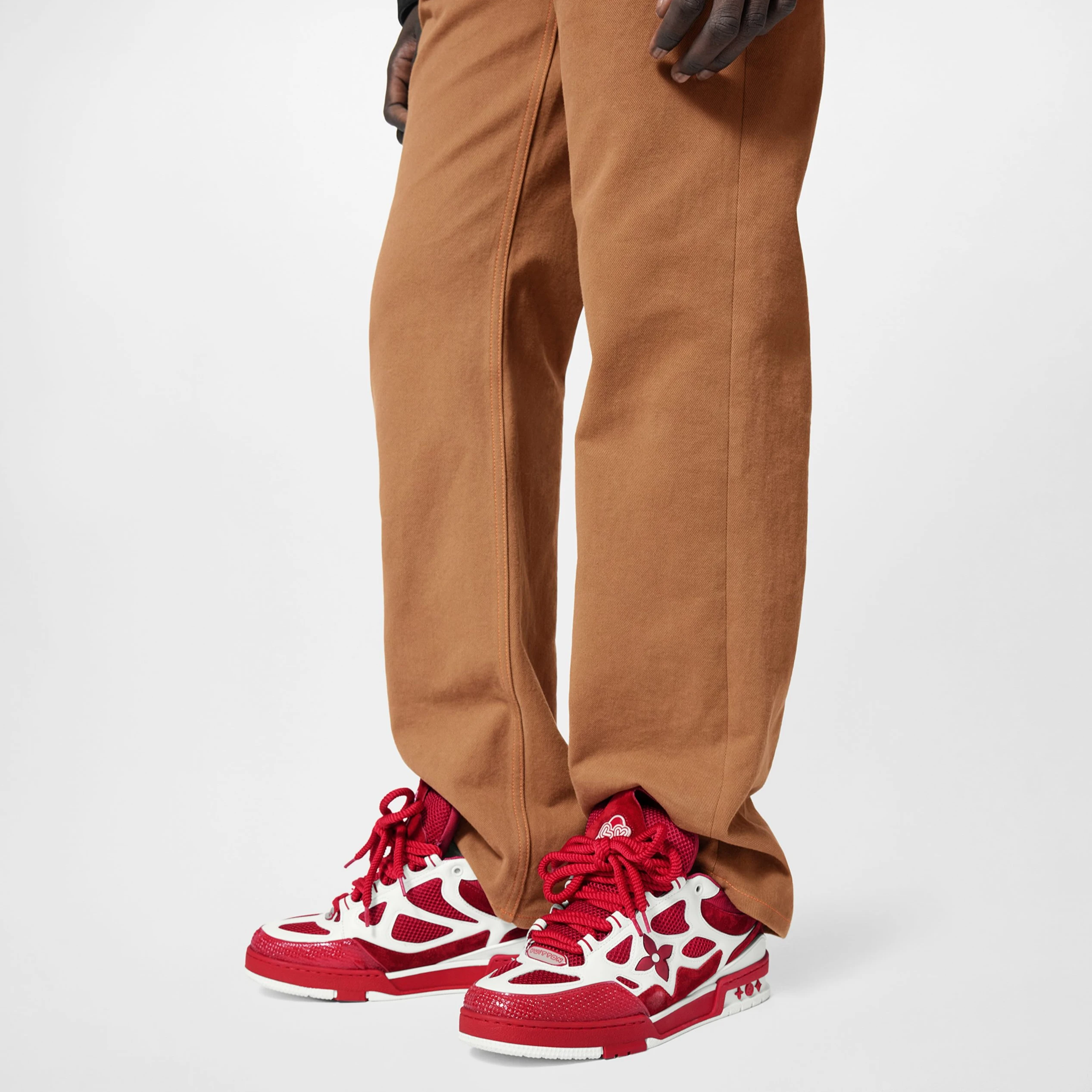 Replica bags Louis Vuitton LV Skate Sneaker Since 54 Monogram Flowers Red 1AARS4