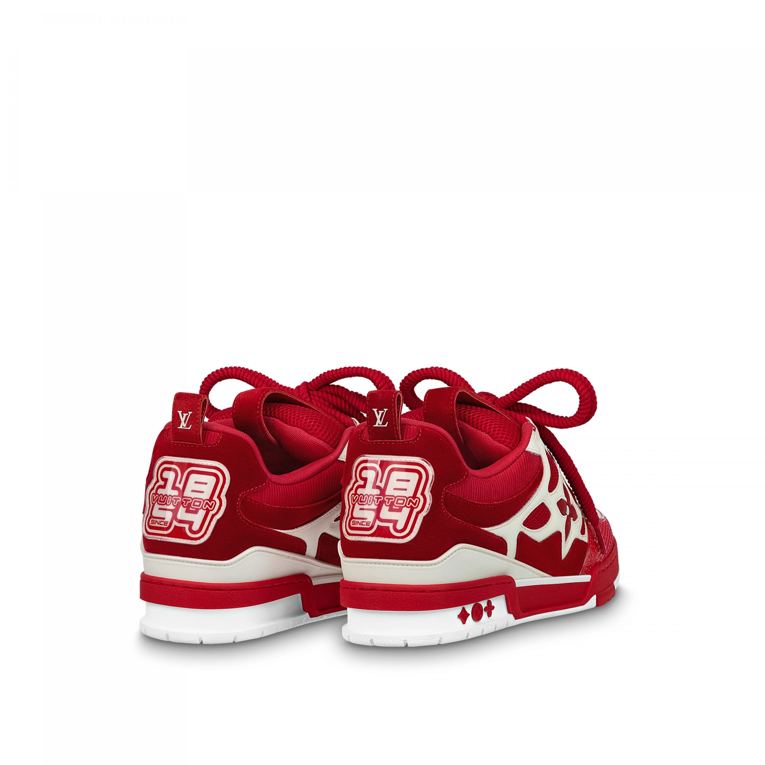 Replica bags Louis Vuitton LV Skate Sneaker Since 54 Monogram Flowers Red 1AARS4