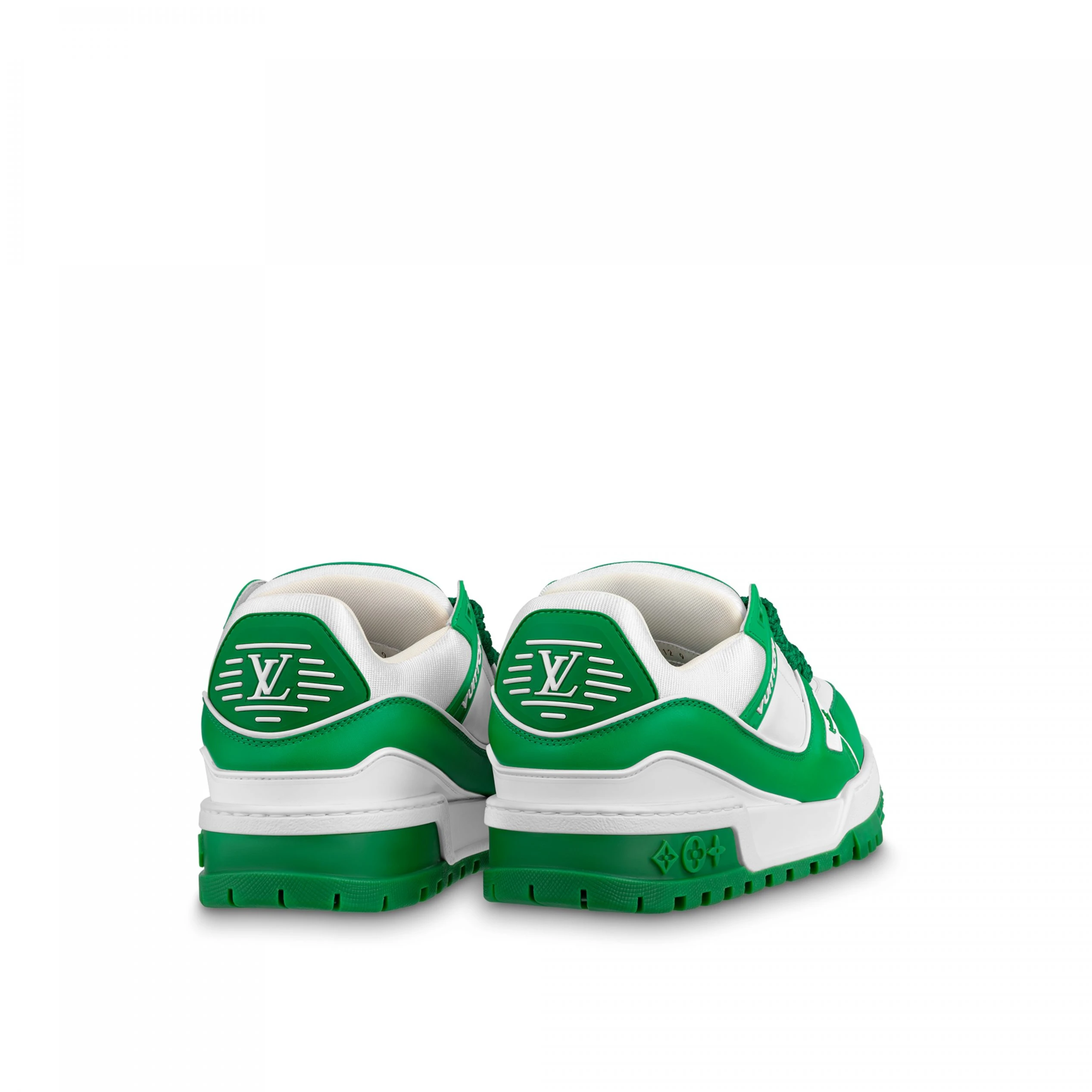Top lv Louis Vuitton LV Trainer Maxi Sneaker Green 1AB8SC