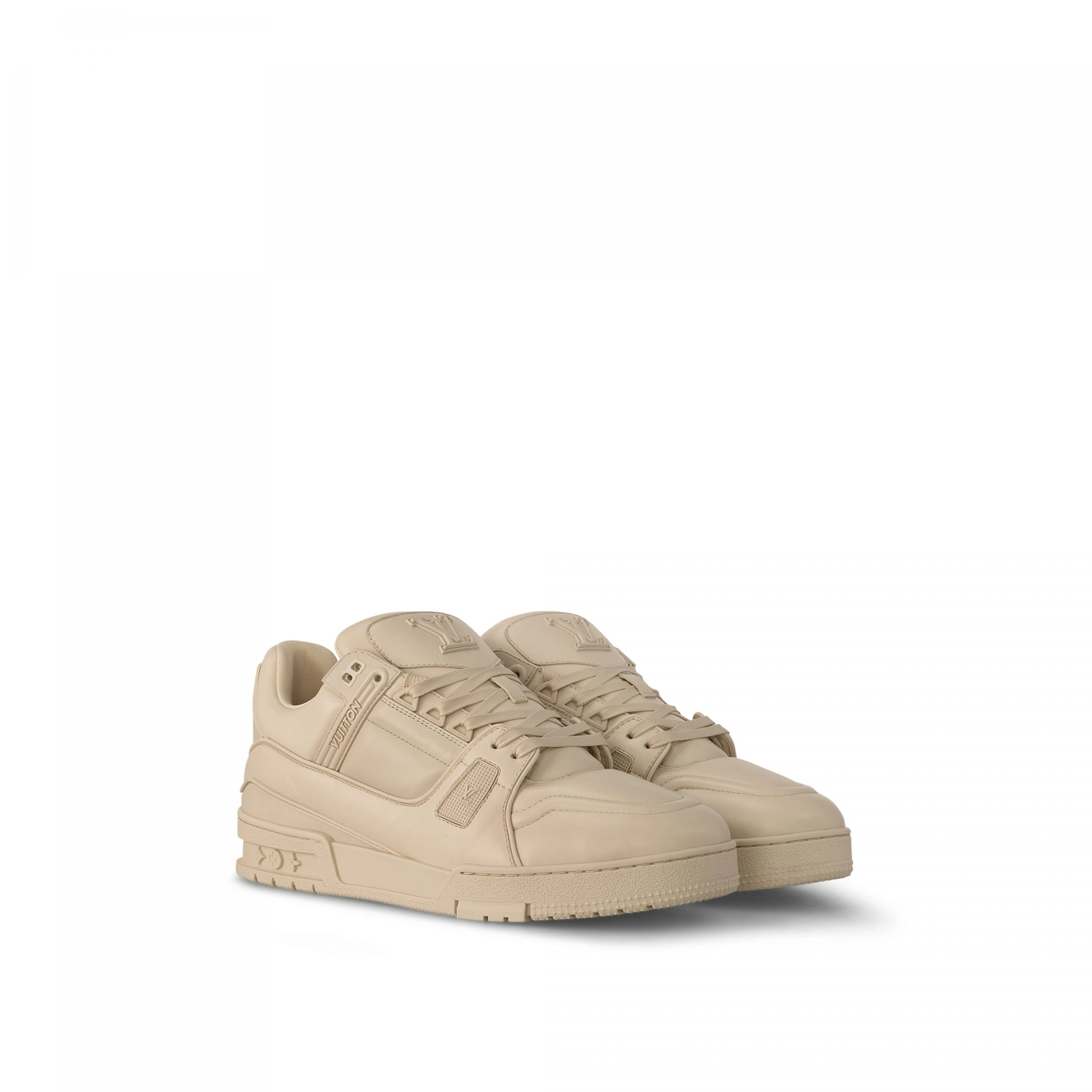 Lv belts replica Louis Vuitton LV Trainer Sneaker Calf leather Beige 1AC5BR