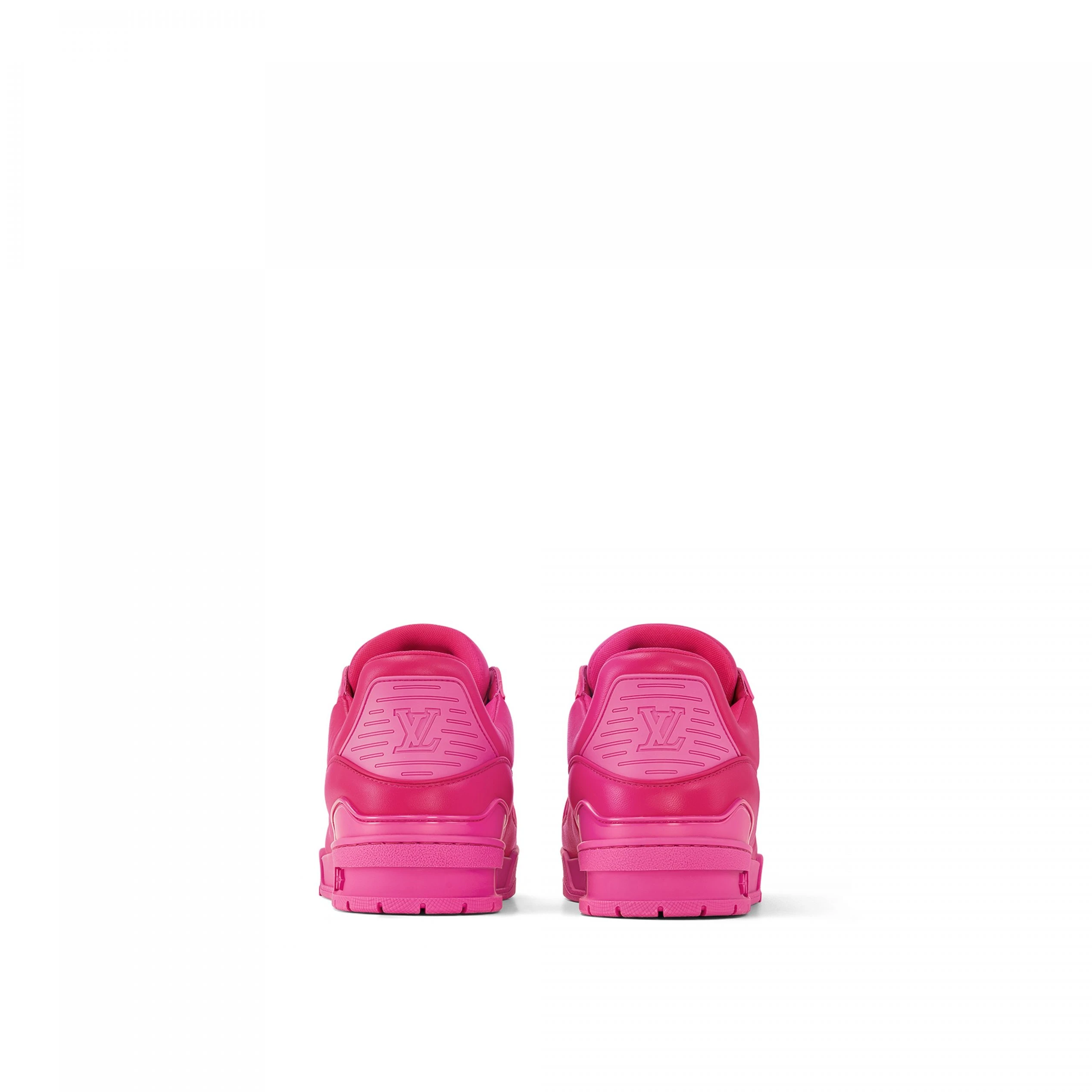 Mythick ru Louis Vuitton LV Trainer Sneaker Calf leather Fuchsia 1AC5CB