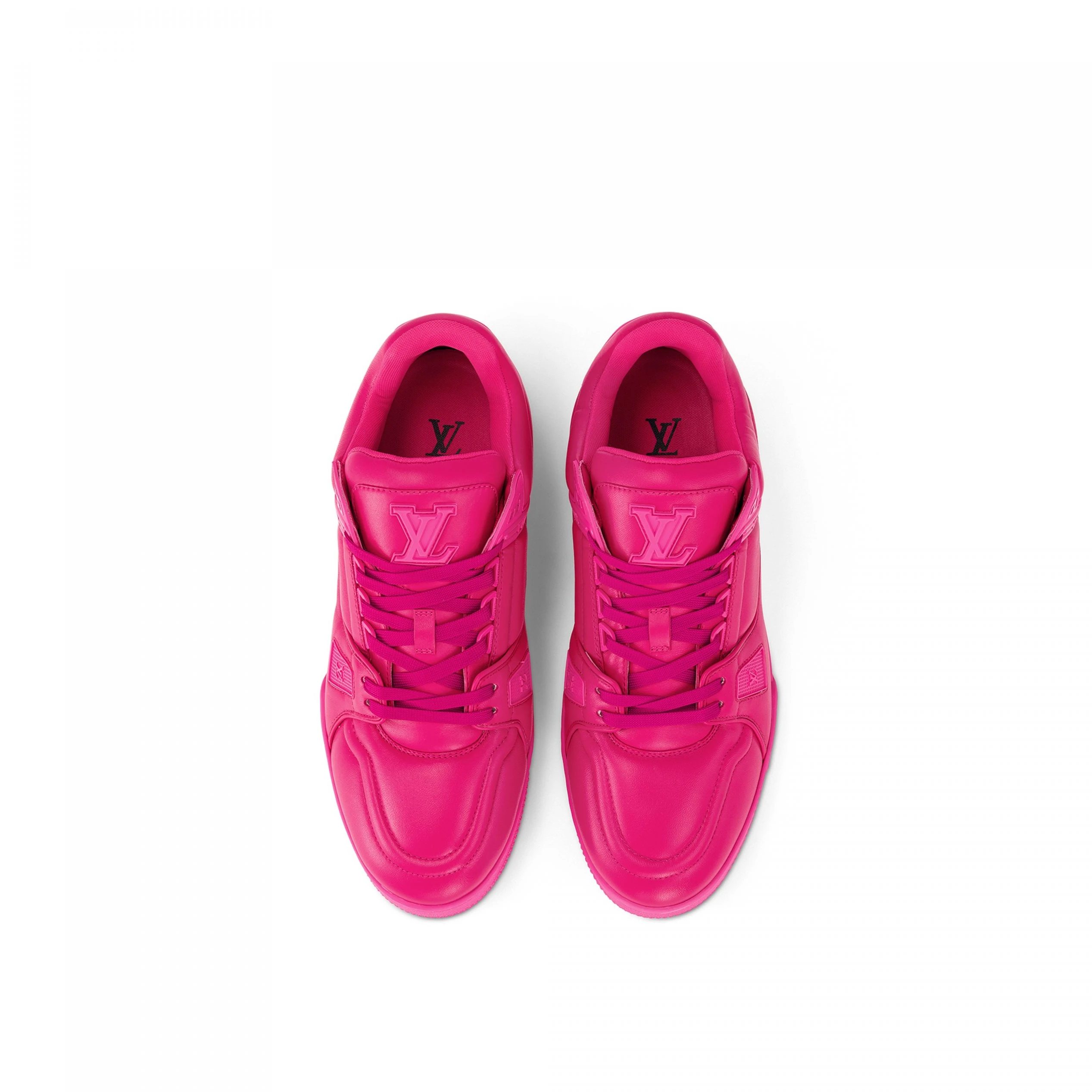Mythick ru Louis Vuitton LV Trainer Sneaker Calf leather Fuchsia 1AC5CB
