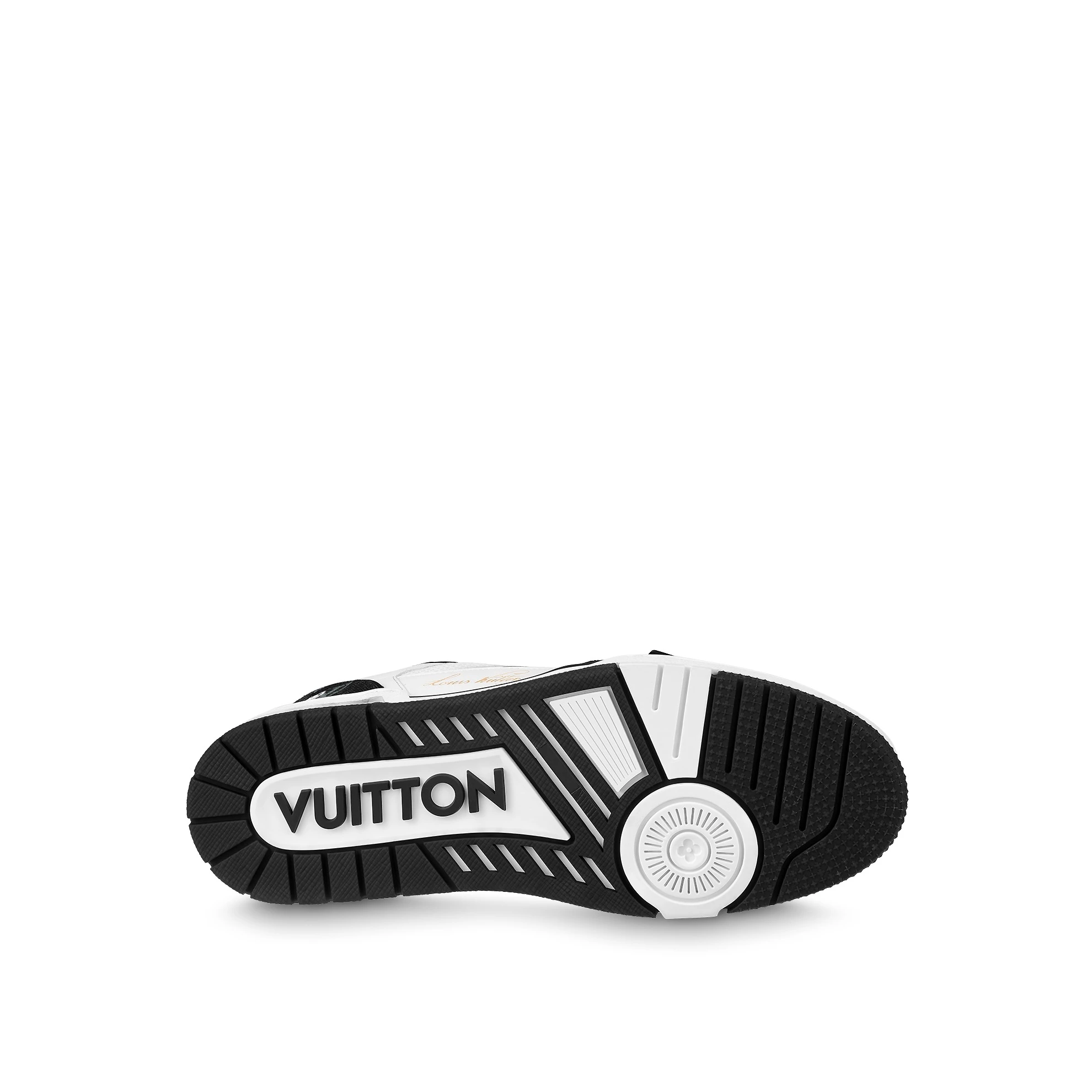 Replica bags Louis Vuitton LV Trainer Sneaker Velcro strap Monogram denim Black 1A9ZAU