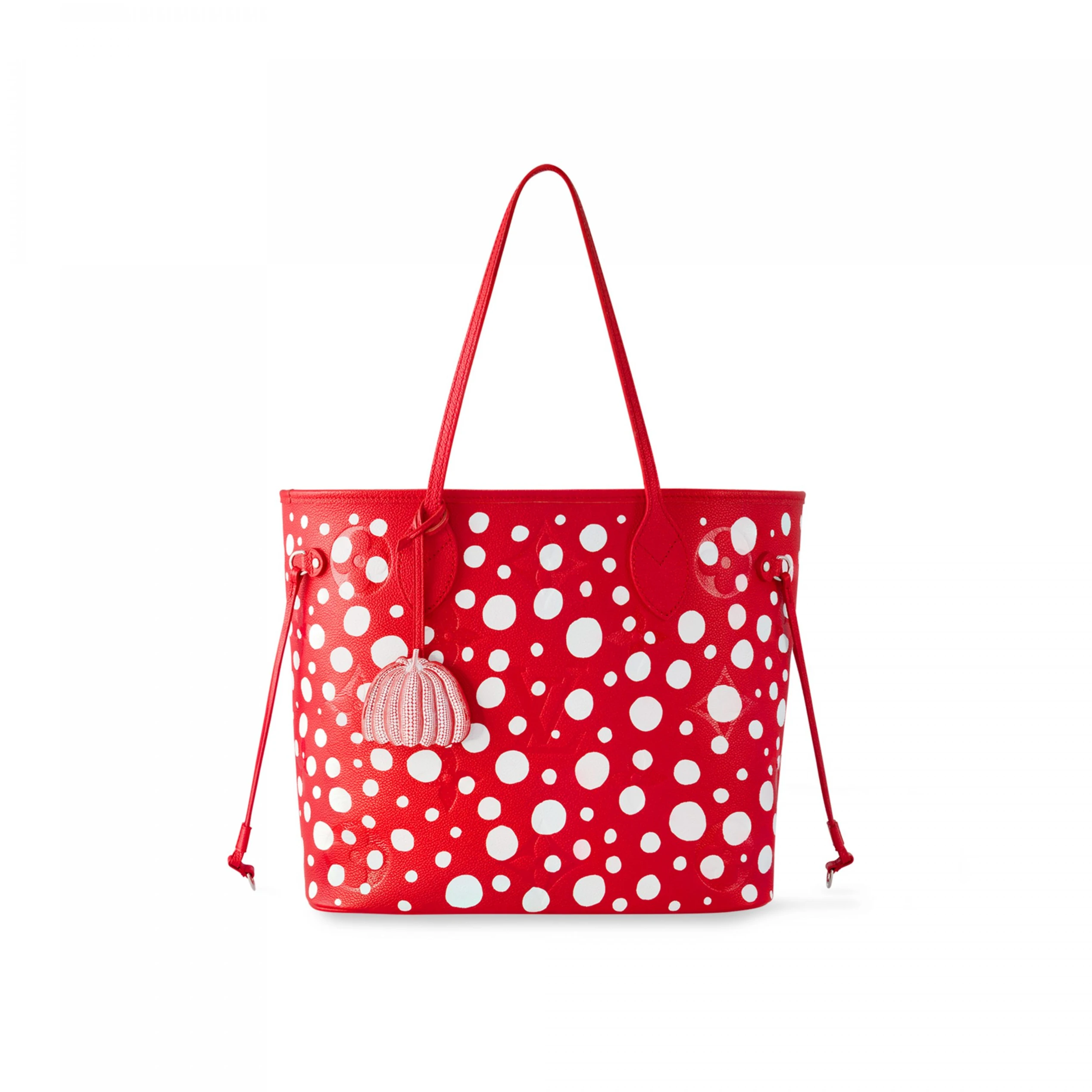 Louis Vuitton LV x YK Neverfull MM M46422 Rouge Blanc