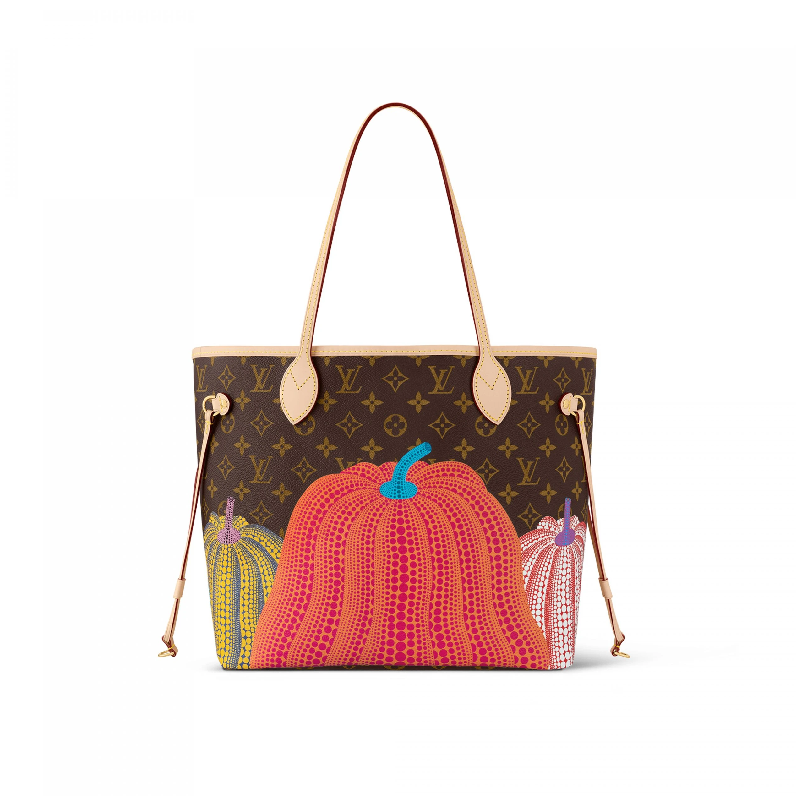 Louis Vuitton LV x YK Neverfull MM M46468 Pumpkin print