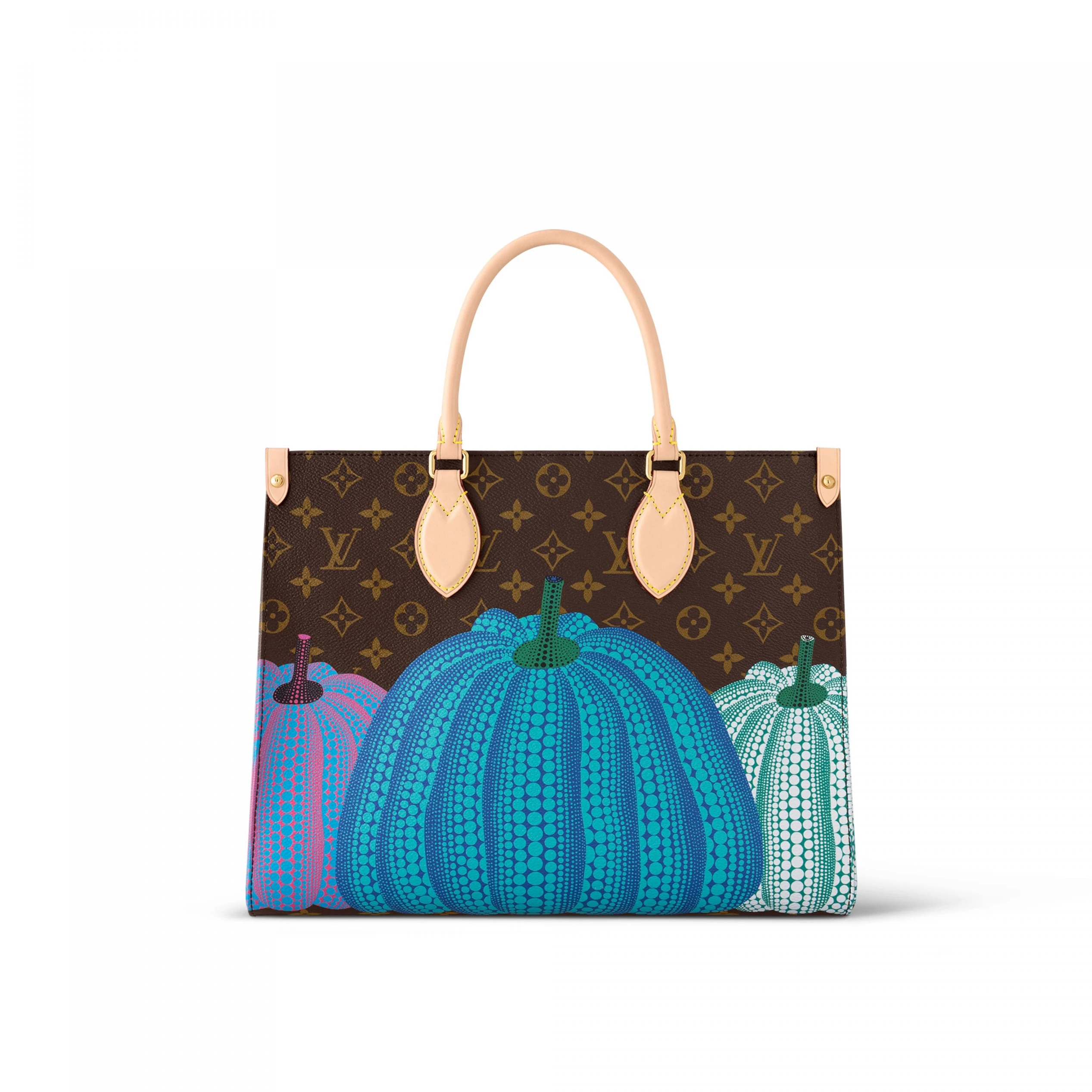 Replica bag Louis Vuitton LV x YK OnTheGo MM M46466 Pumpkin print