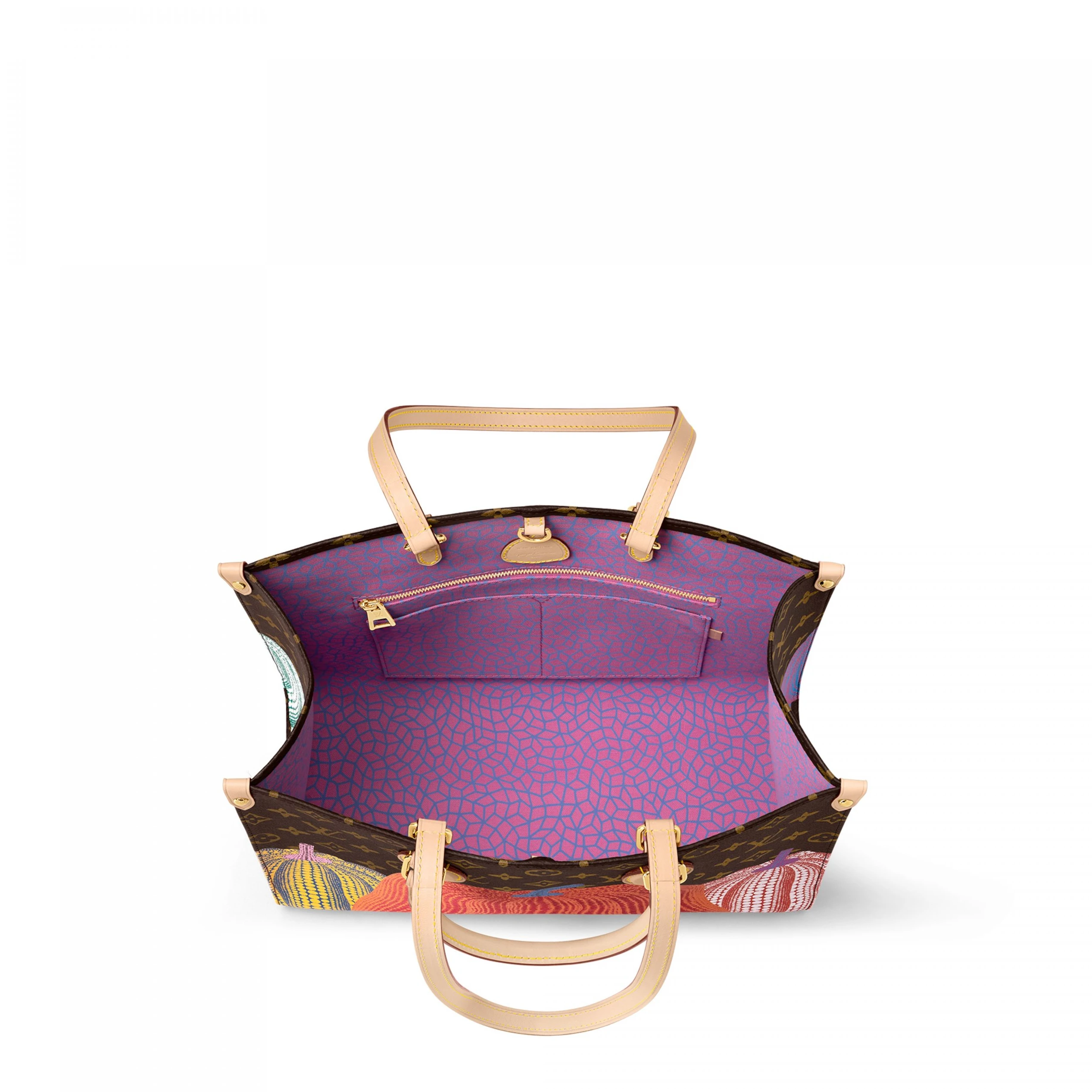Replica bag Louis Vuitton LV x YK OnTheGo MM M46466 Pumpkin print