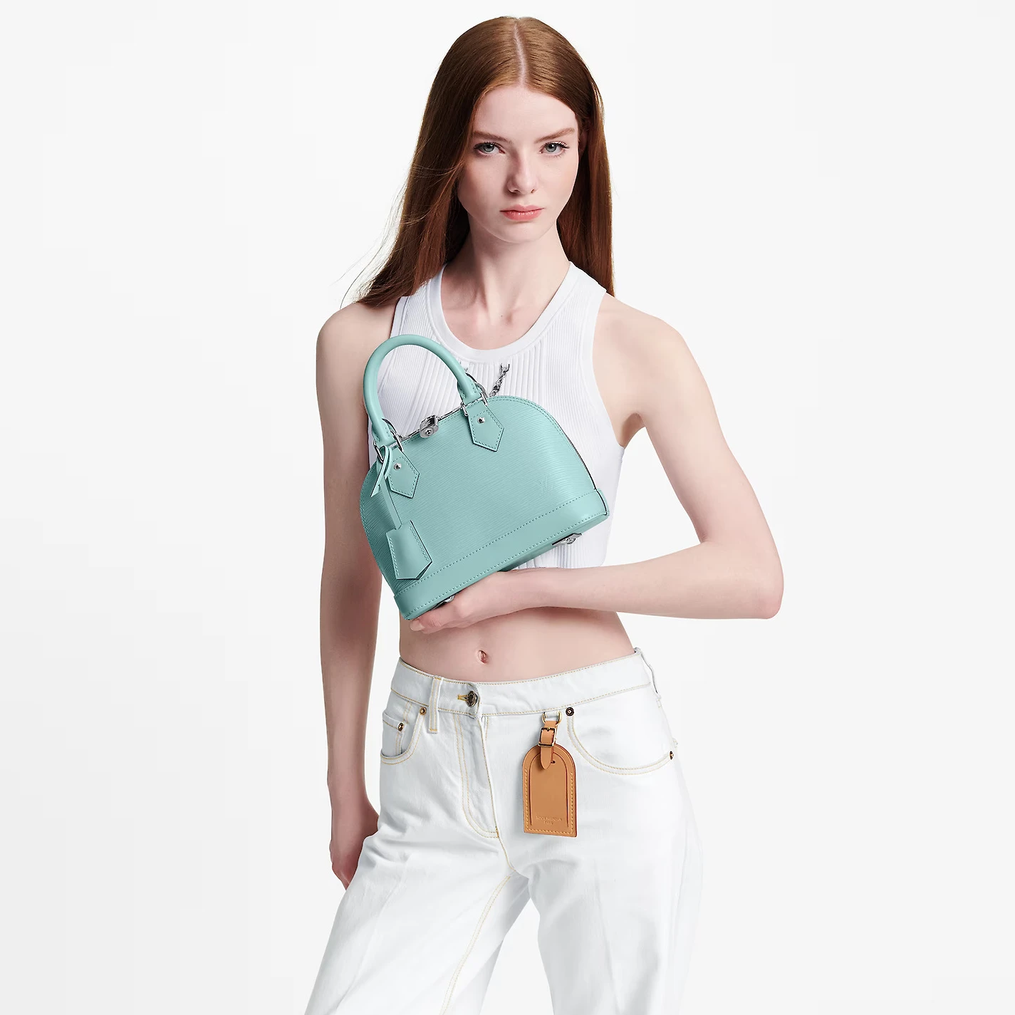 Replica bags lv Louis Vuitton Lagoon Turquoise M22619 Alma BB