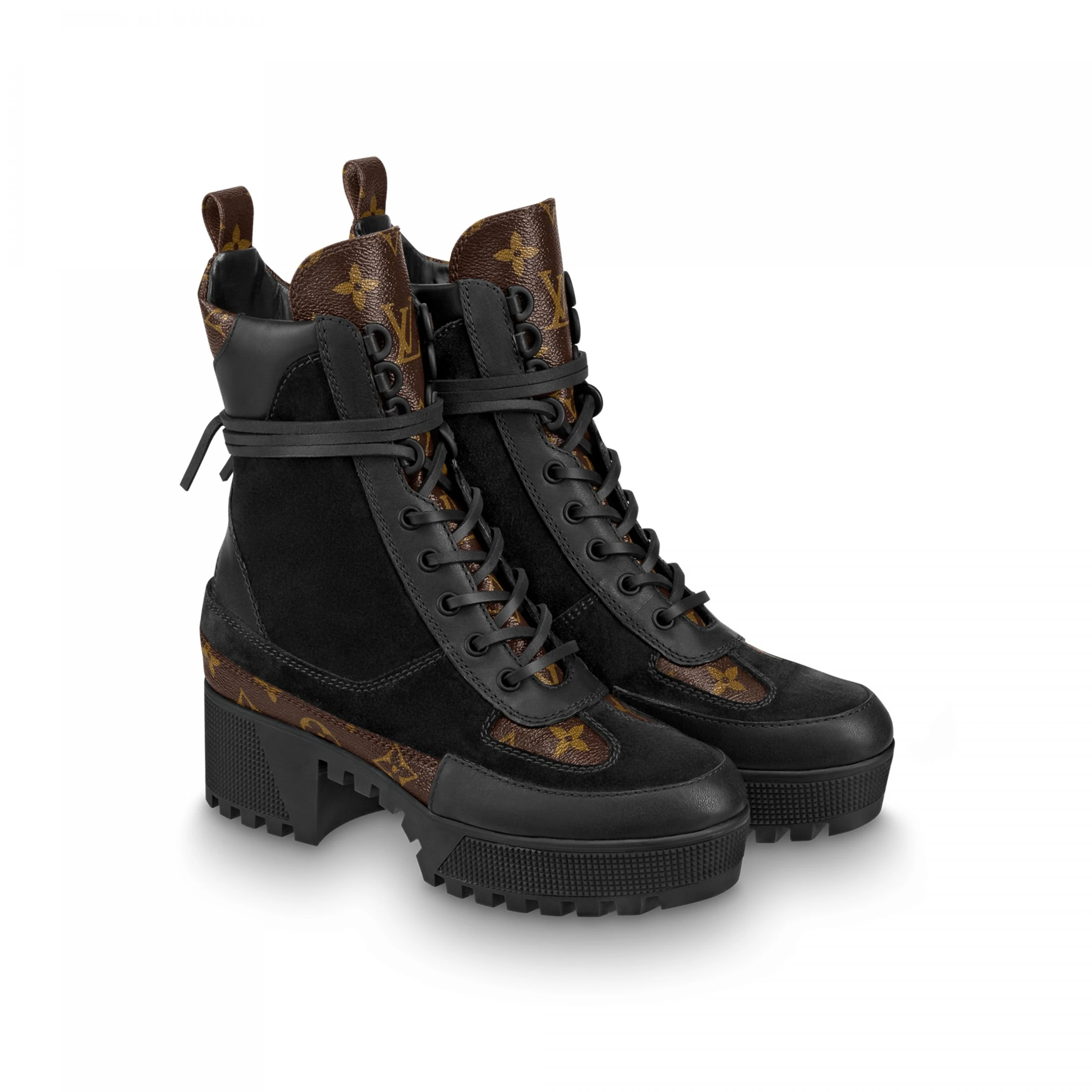 Replica bags lv Louis Vuitton Laureate Platform Desert Boot Black 1A4XXZ