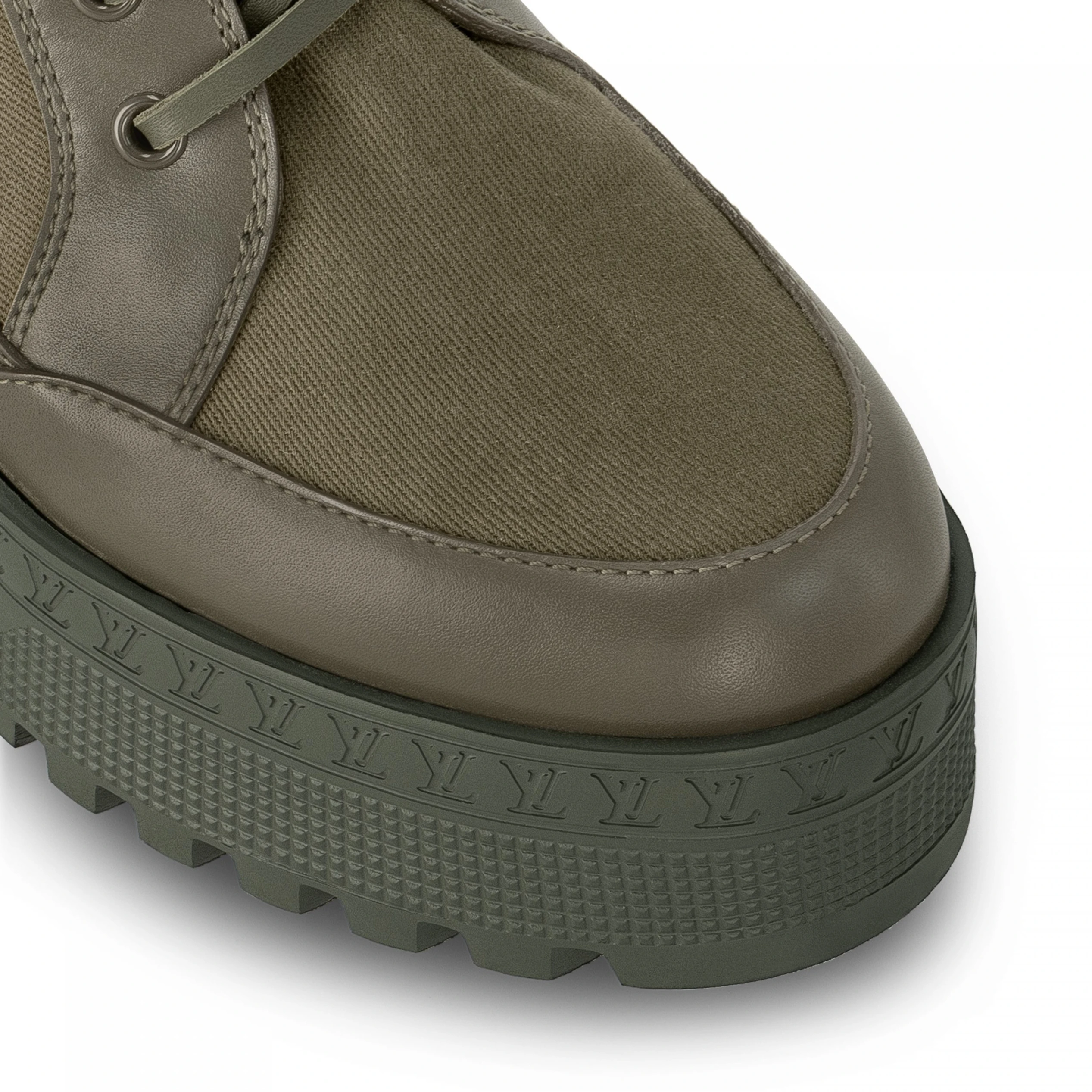 Mythick Louis Vuitton Laureate Platform Desert Boot Khaki Green 1AC7S9
