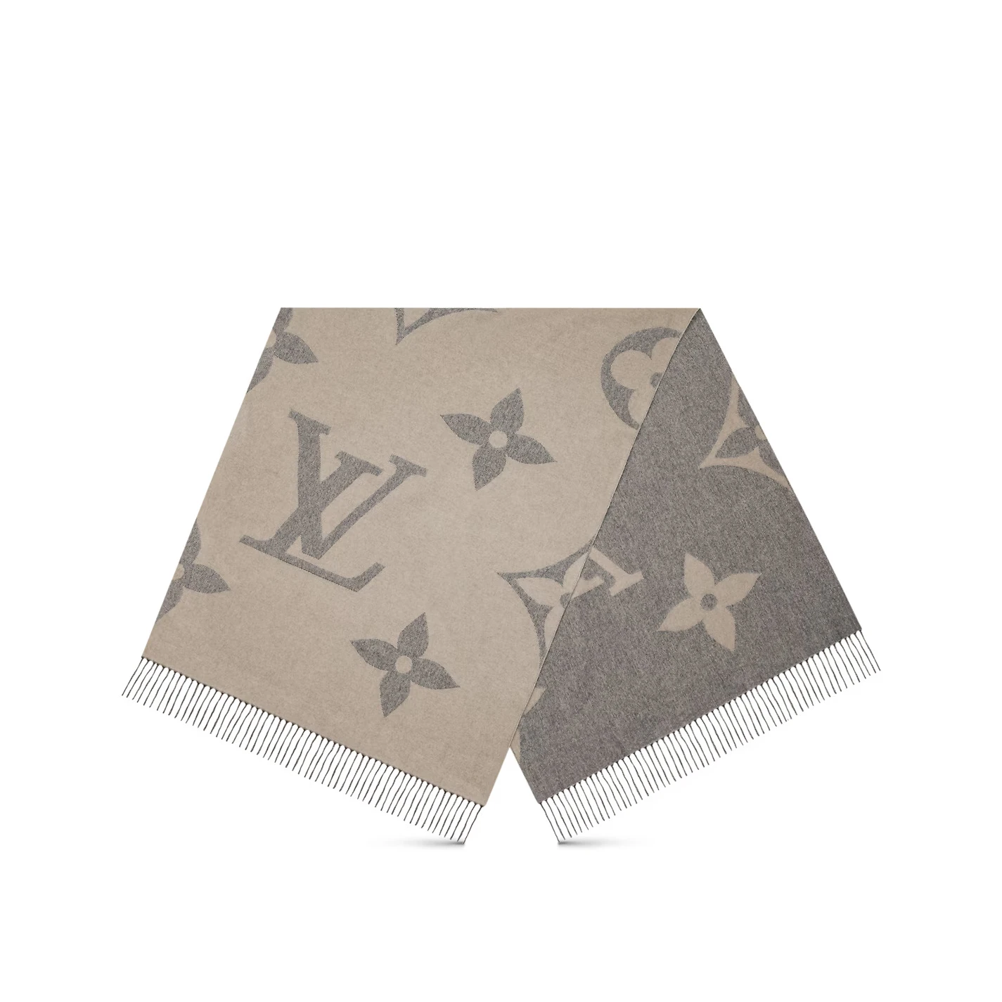 Louis Vuitton Light Grey M77951 MNG Giant Scarf