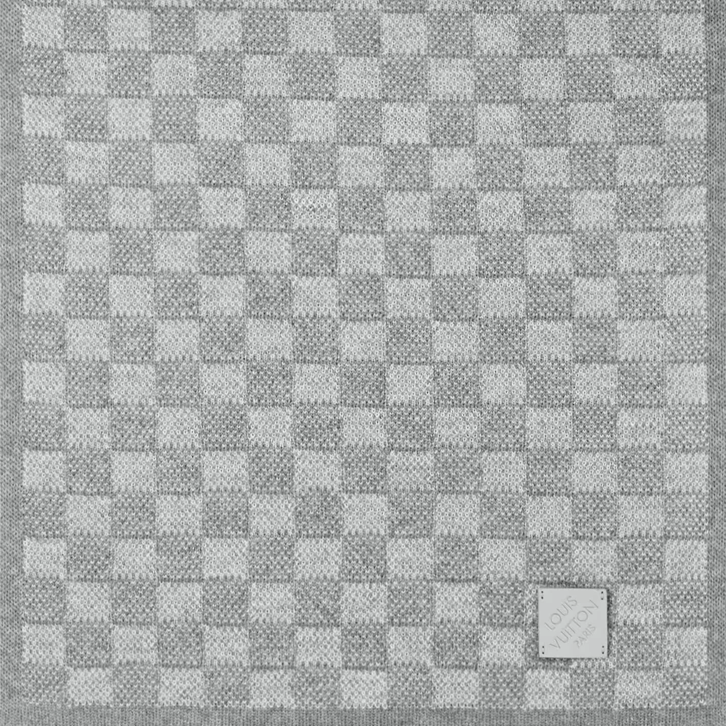 Top lv Louis Vuitton Light Grey M77989 Néo Petit Damier Scarf