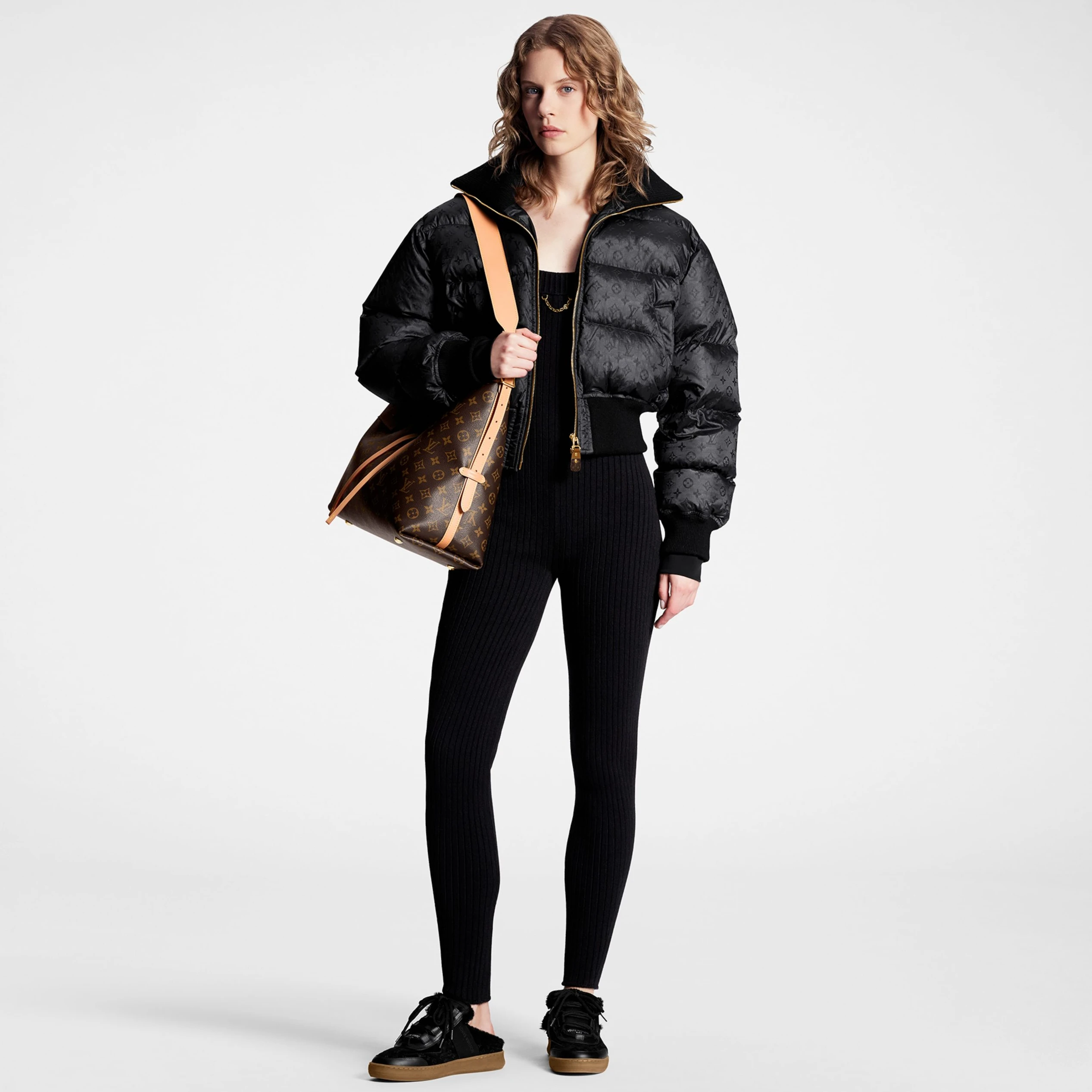 Top lv Louis Vuitton Lous Open Back Sneaker Black 1ACAE7