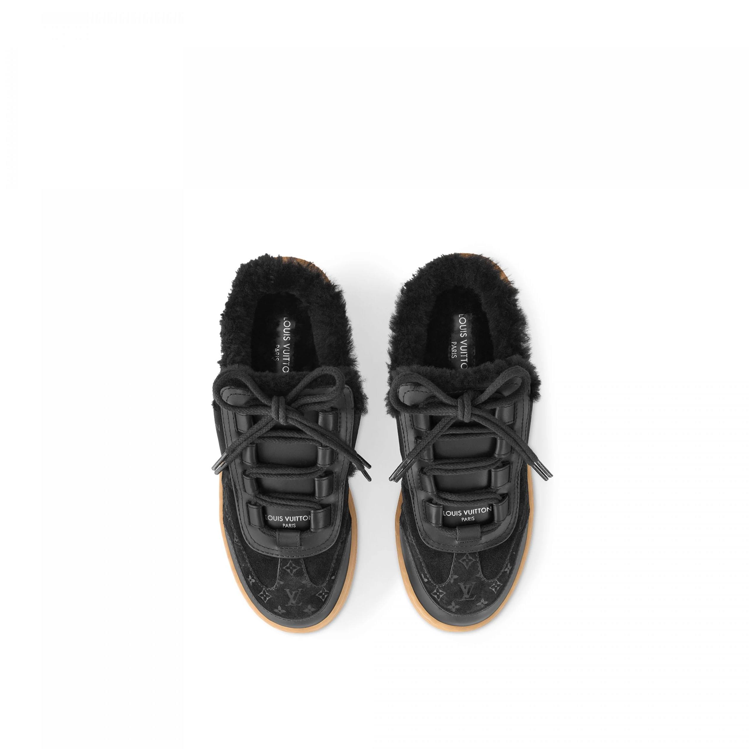 Top lv Louis Vuitton Lous Open Back Sneaker Black 1ACAE7