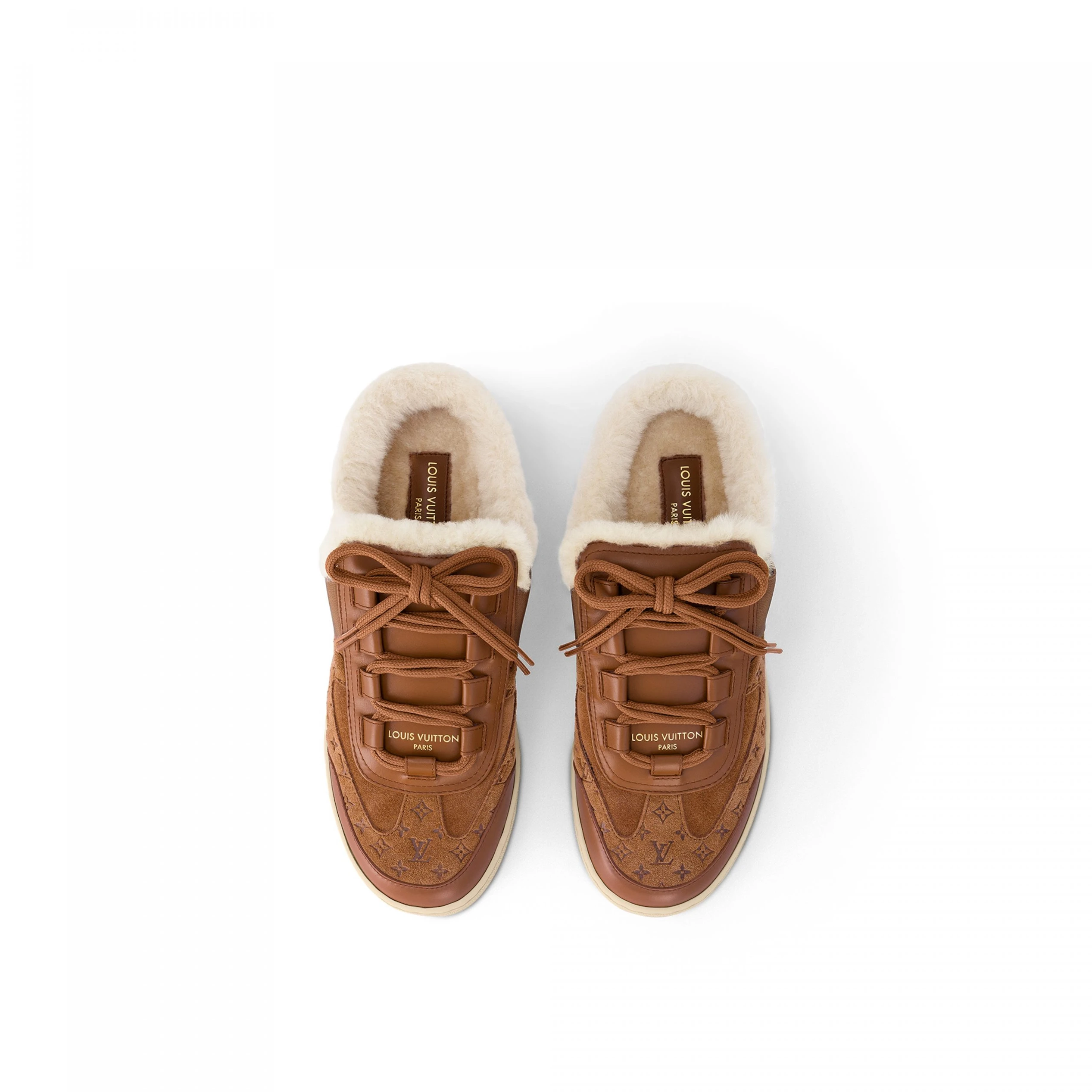 Lv belts replica Louis Vuitton Lous Open Back Sneaker Cognac Brown 1ACADB