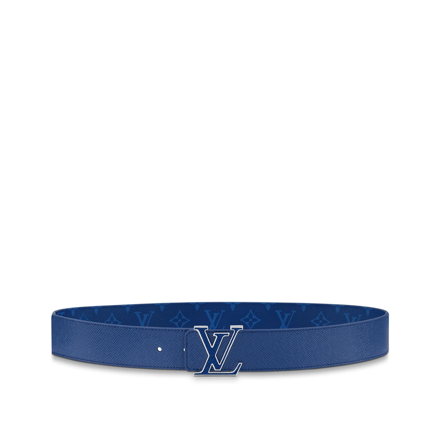Mythick Louis Vuitton M0159U Blue LV Initiales 40mm Reversible Belt