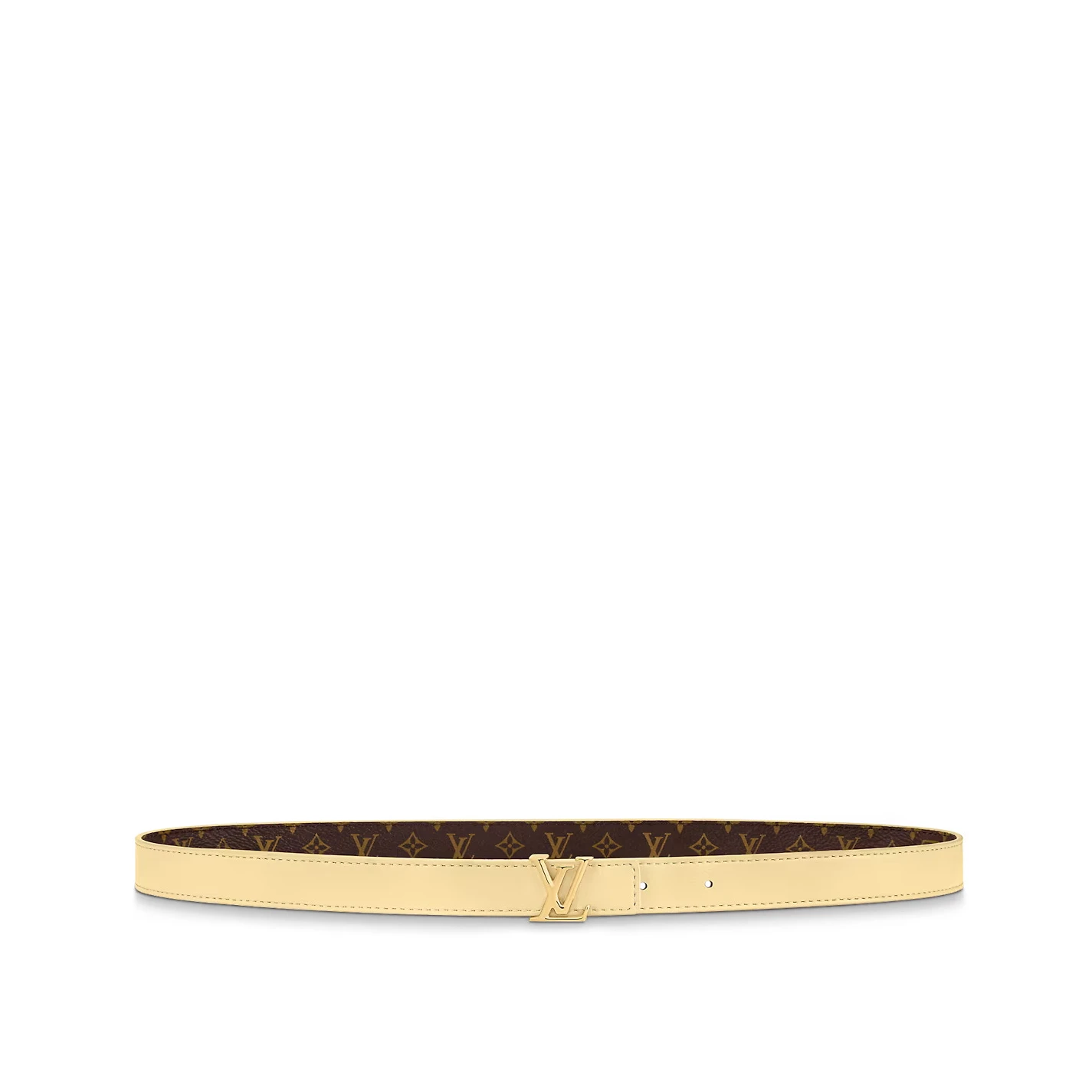 Mythick.ru Louis Vuitton M0702X Yellow LV Iconic 20mm Reversible Belt