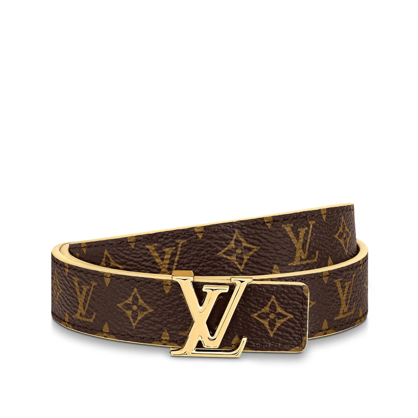 Mythick.ru Louis Vuitton M0702X Yellow LV Iconic 20mm Reversible Belt