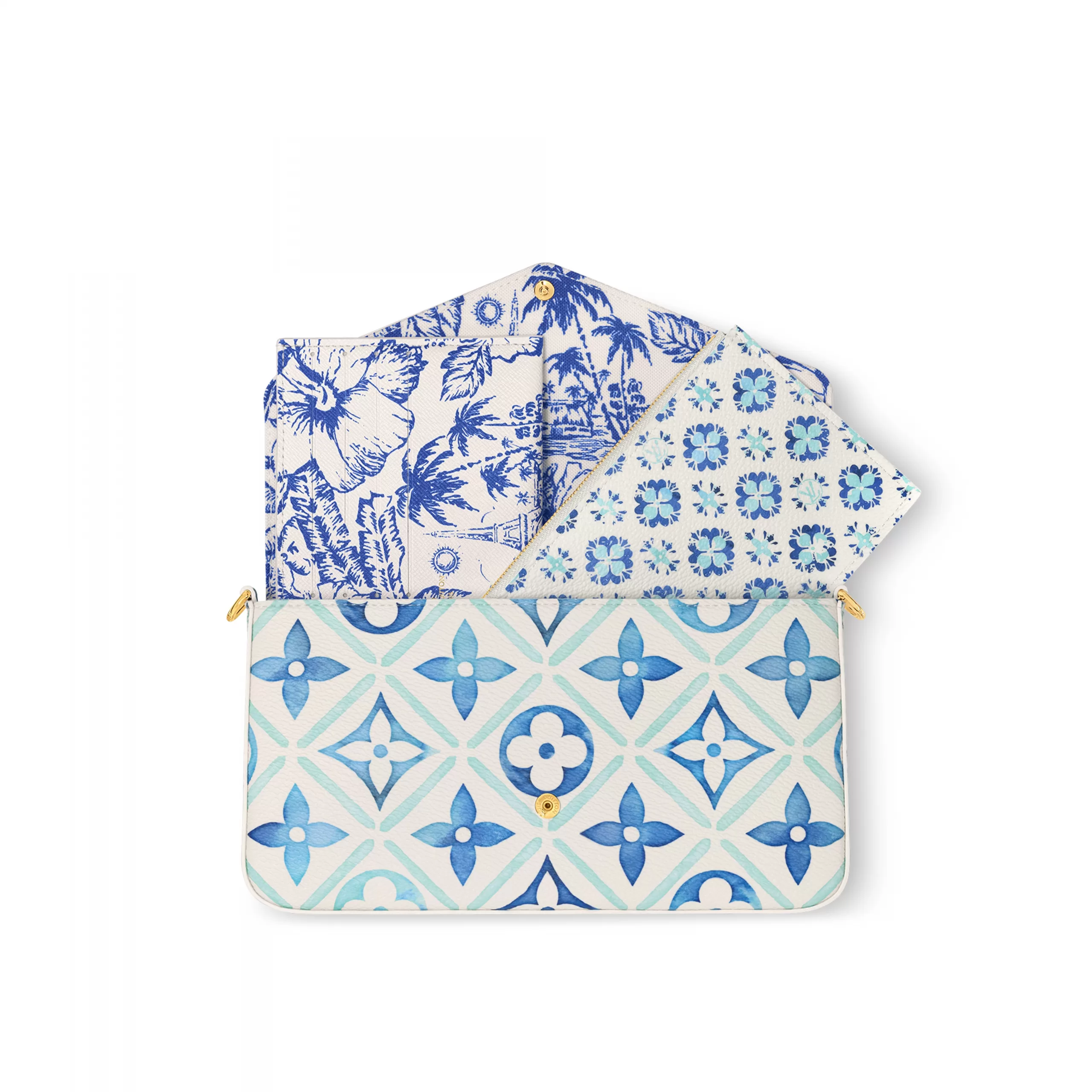 Mythick ru Louis Vuitton M11459 Félicie Pochette Lagoon Blue