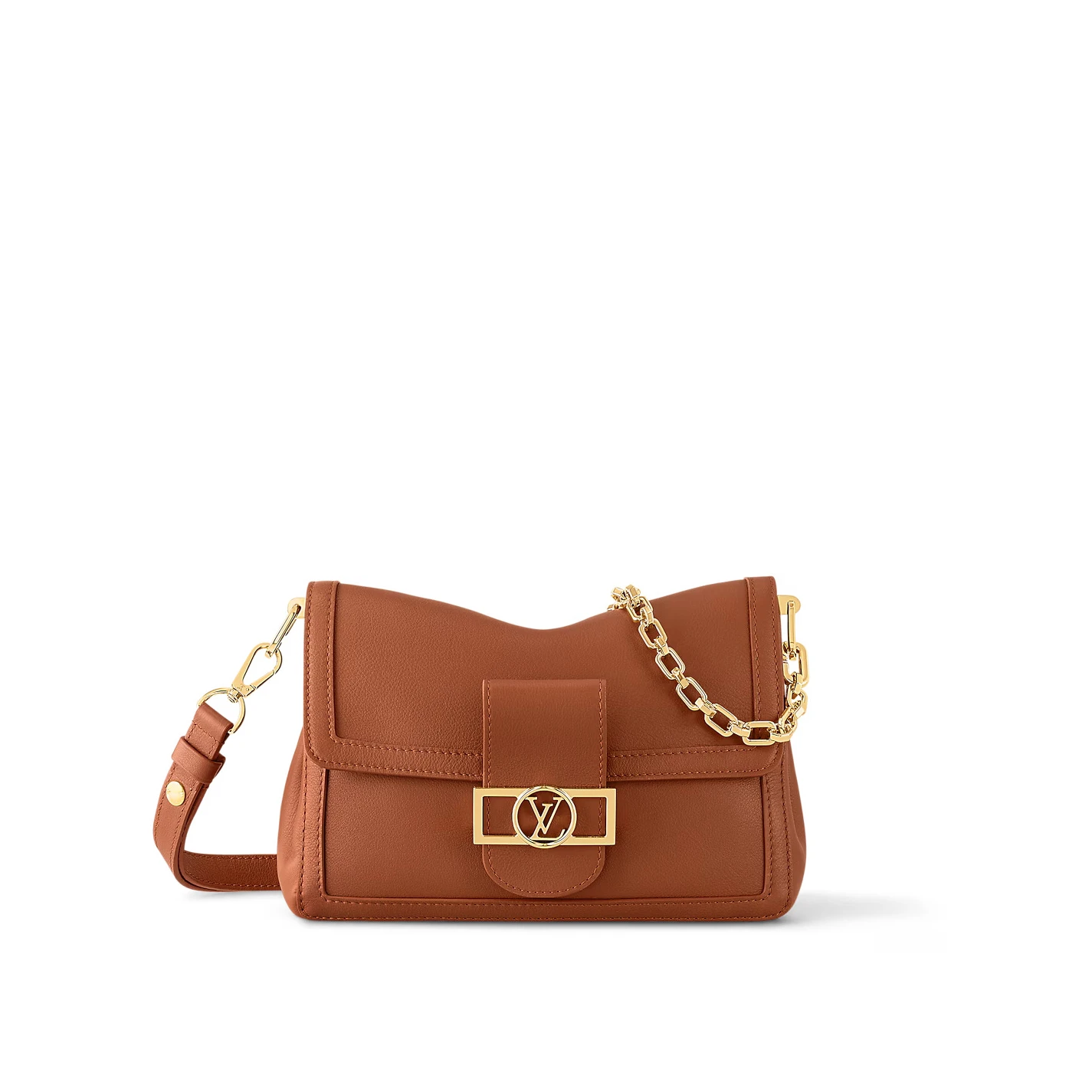 Louis Vuitton M11476 Dauphine Soft MM Cognac