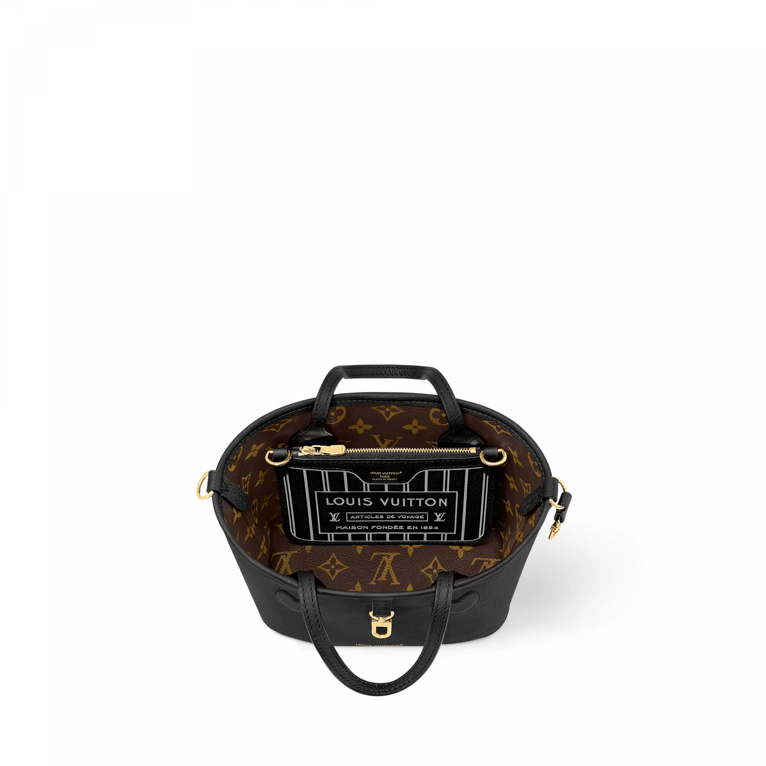 Louis vuitton locations Louis Vuitton M12099 Neverfull Bandoulière Inside Out BB Black