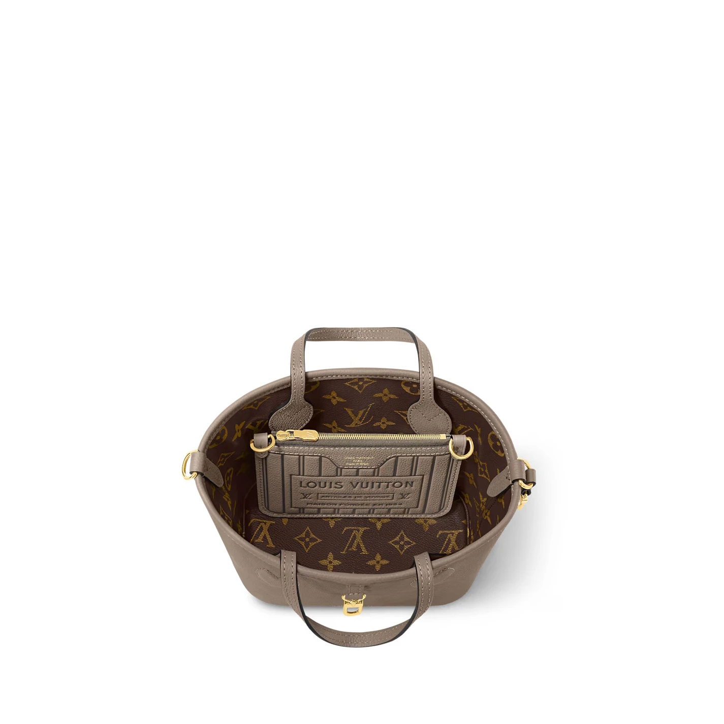Lv belts replica Louis Vuitton M12109 Neverfull Bandoulière Inside Out BB Dark Fango