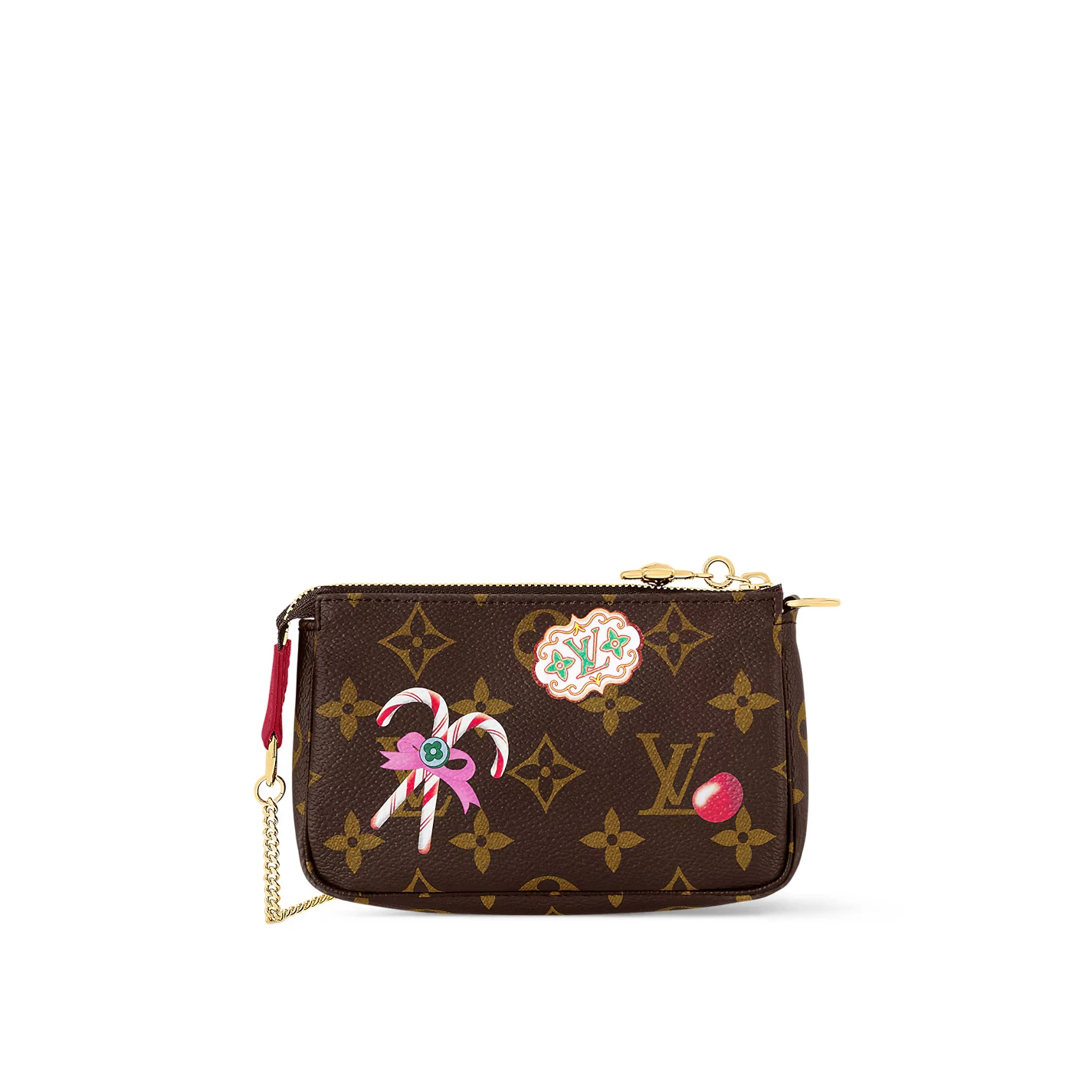 Top lv Louis Vuitton M12205 EARLY ACCESS Mini Pochette Accessoires Candy Red