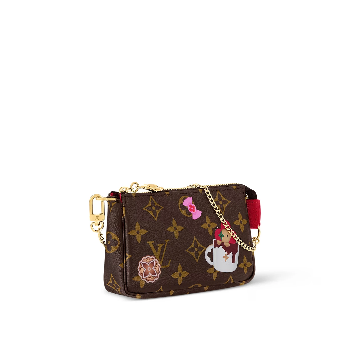 Top lv Louis Vuitton M12205 EARLY ACCESS Mini Pochette Accessoires Candy Red