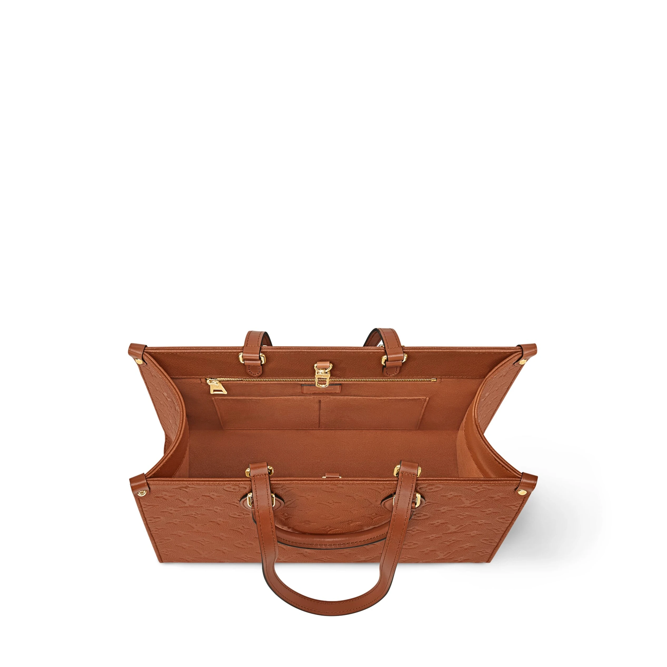 Top lv Louis Vuitton M12775 OnTheGo MM Cognac Brown