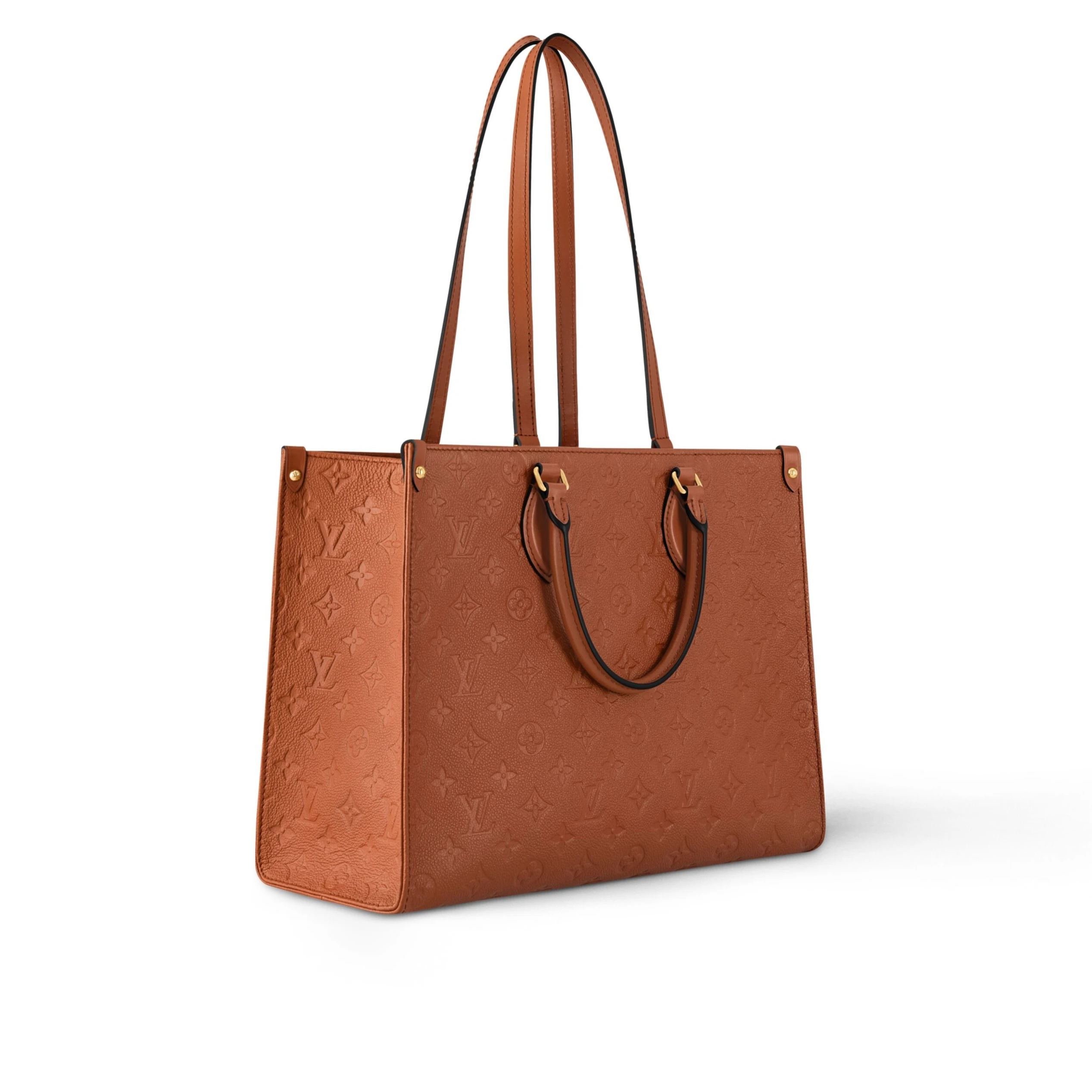 Top lv Louis Vuitton M12775 OnTheGo MM Cognac Brown