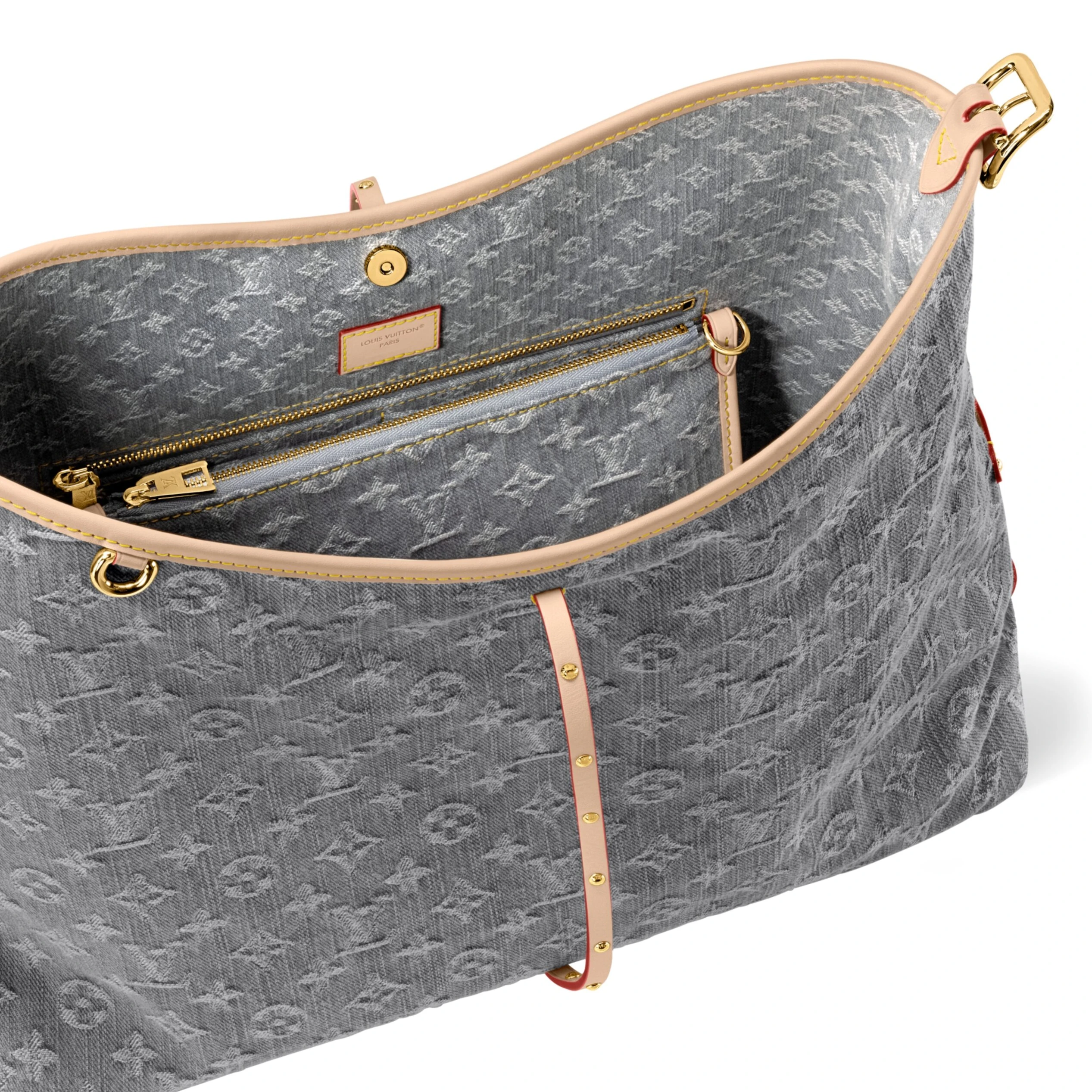 Lv belts replica Louis Vuitton M13289 CarryAll MM Washed Gray