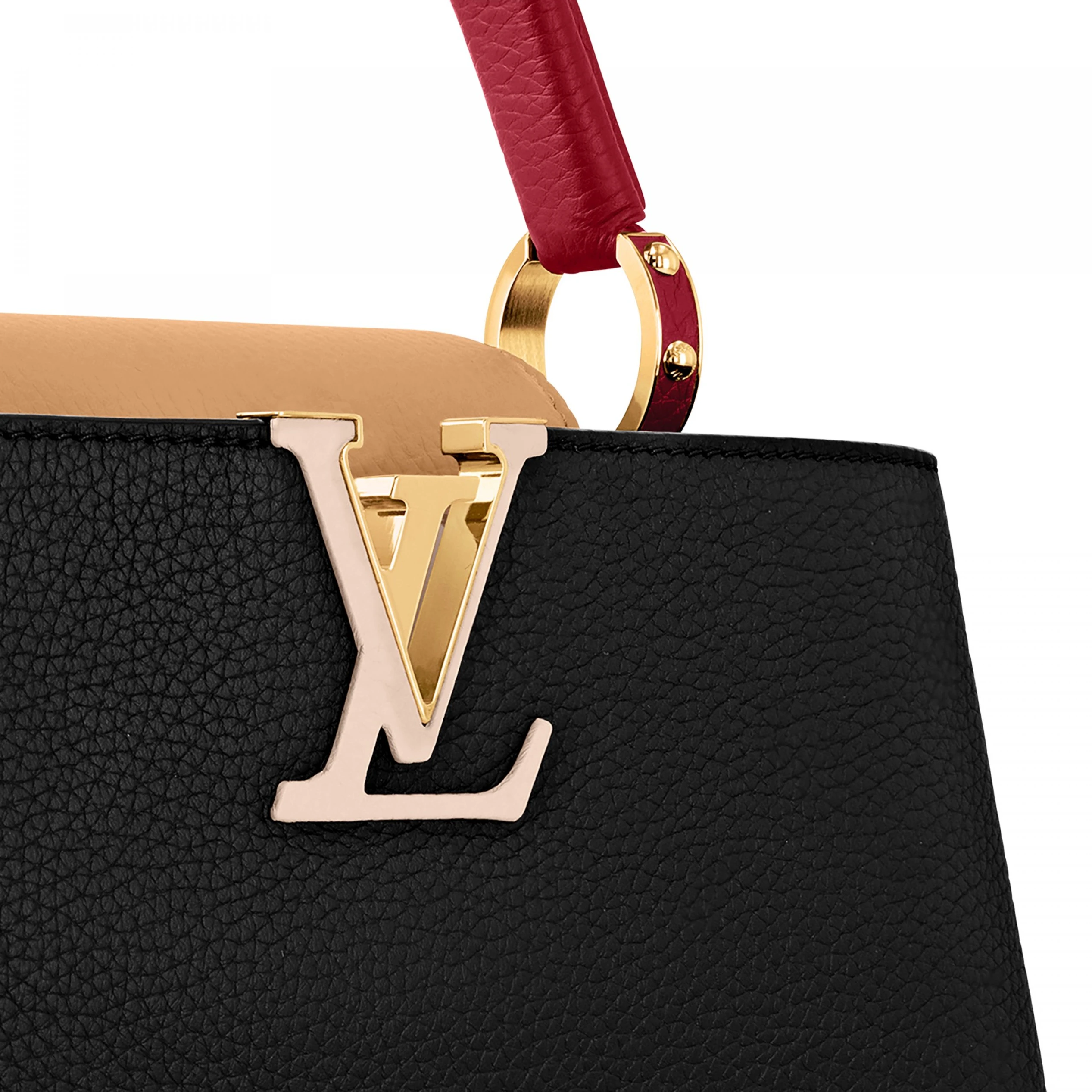 Replica bags lv Louis Vuitton M20704 Capucines MM Noir Rubis