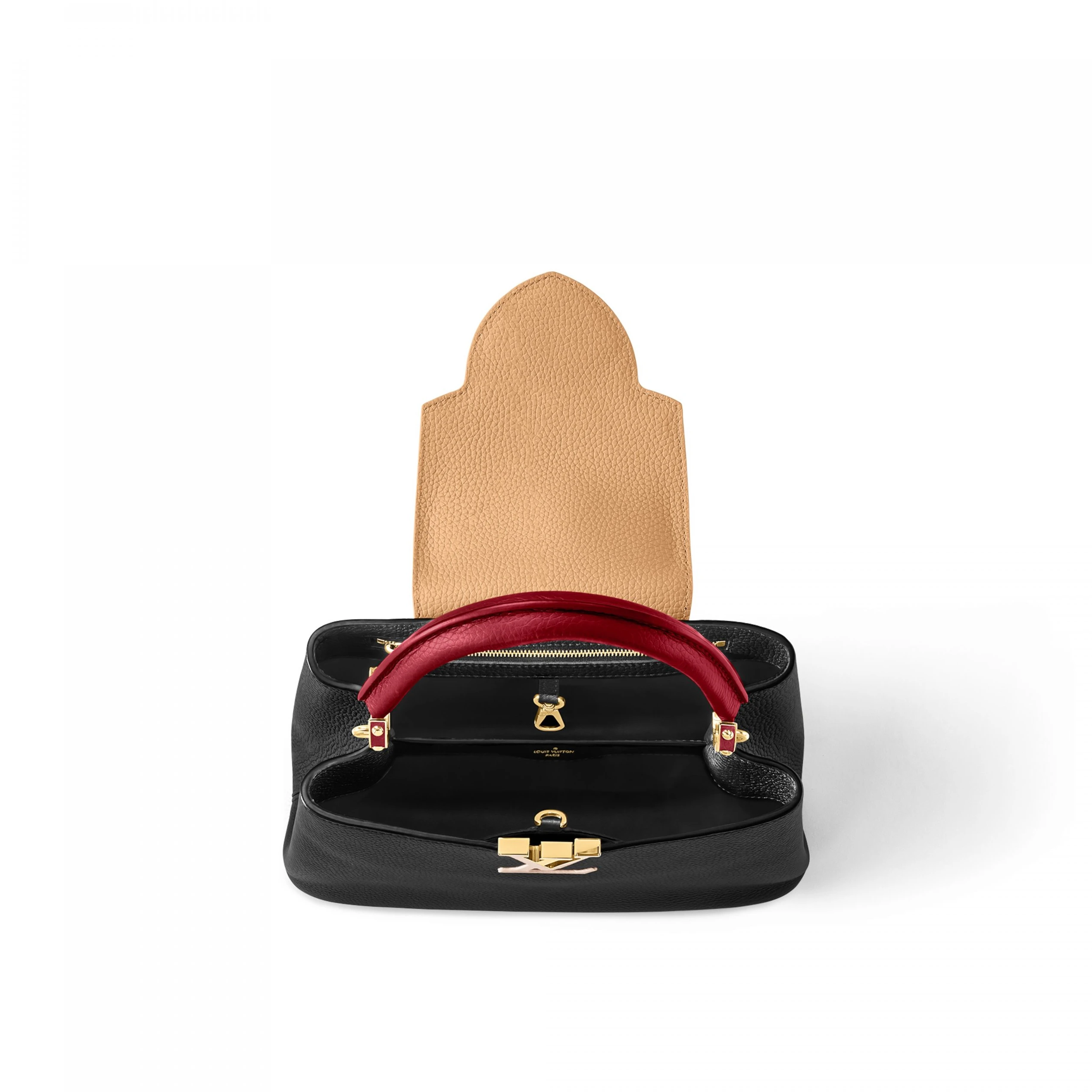 Replica bags lv Louis Vuitton M20704 Capucines MM Noir Rubis