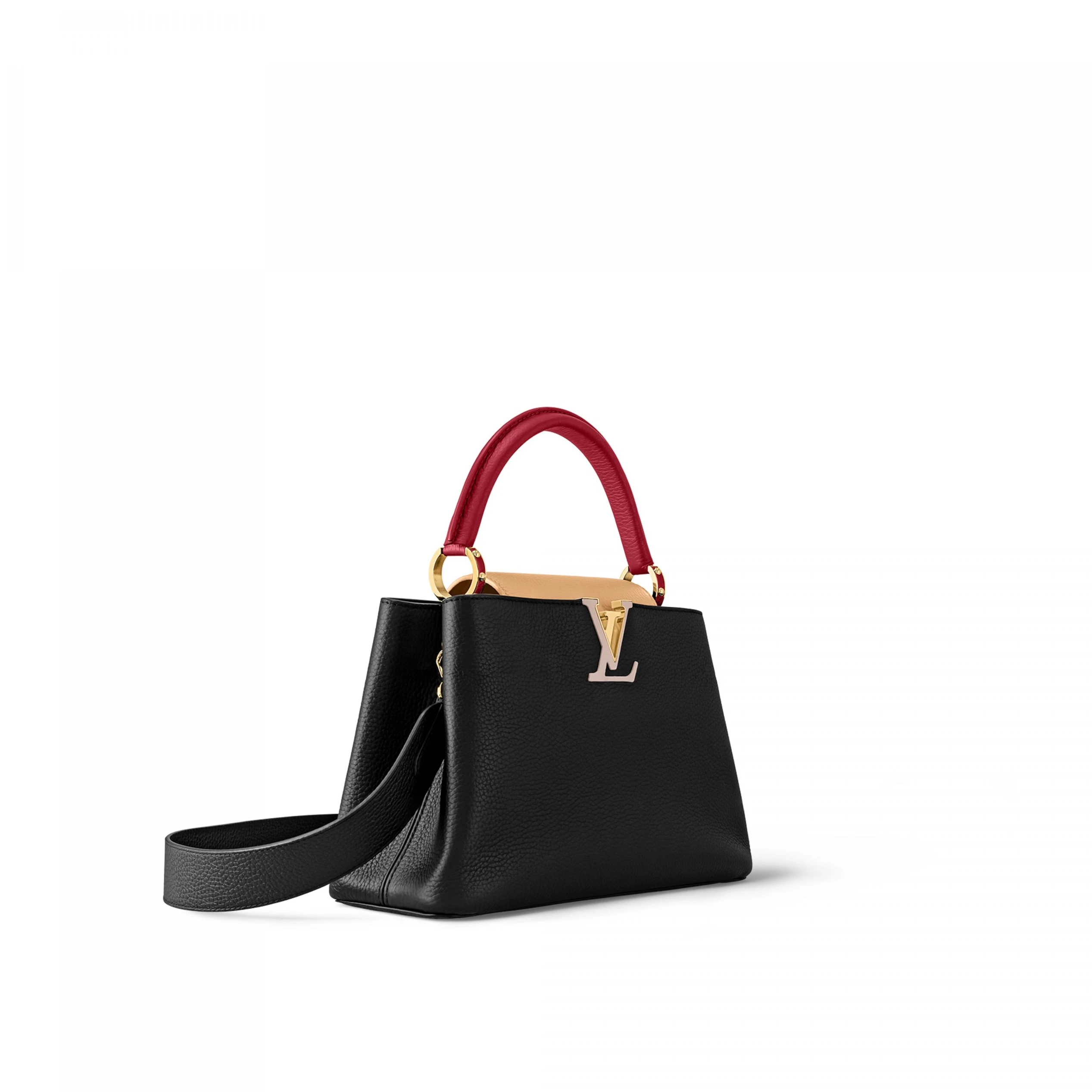 Replica bags lv Louis Vuitton M20704 Capucines MM Noir Rubis