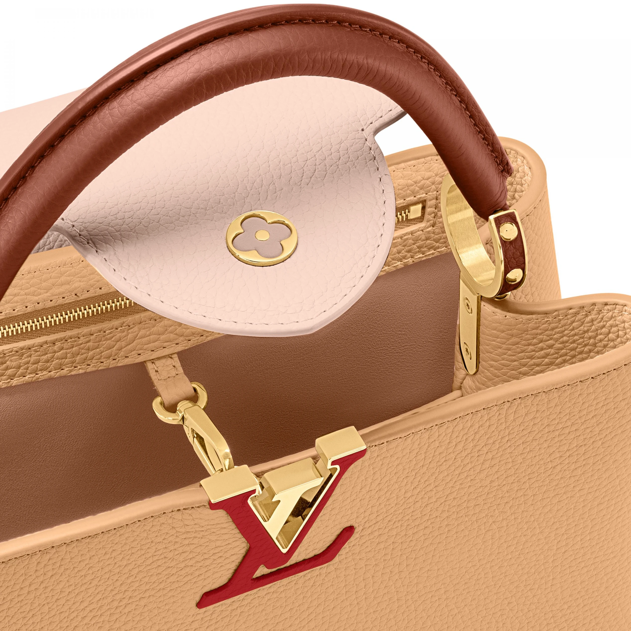 Lv belts replica Louis Vuitton M20784 Capucines MM Arizona Wood