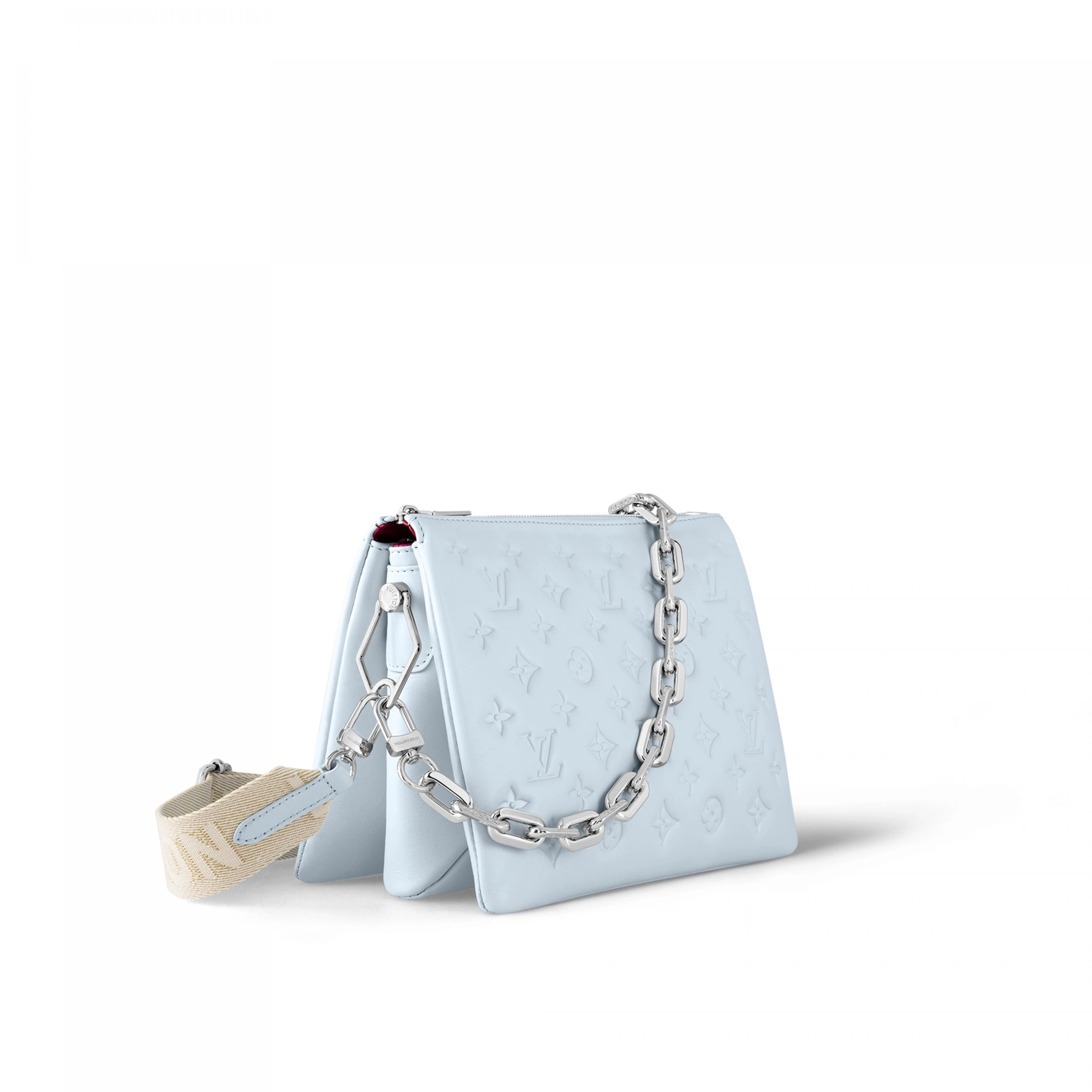 Top lv Louis Vuitton M21197 Coussin PM Blue Glacier