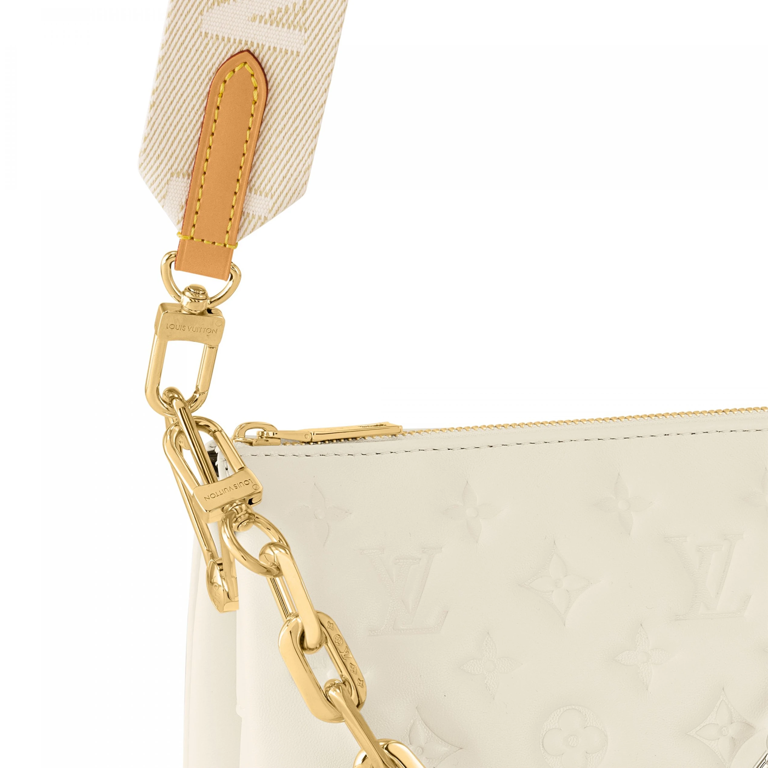 Lv belts replica Louis Vuitton M21262 Coussin PM Cream
