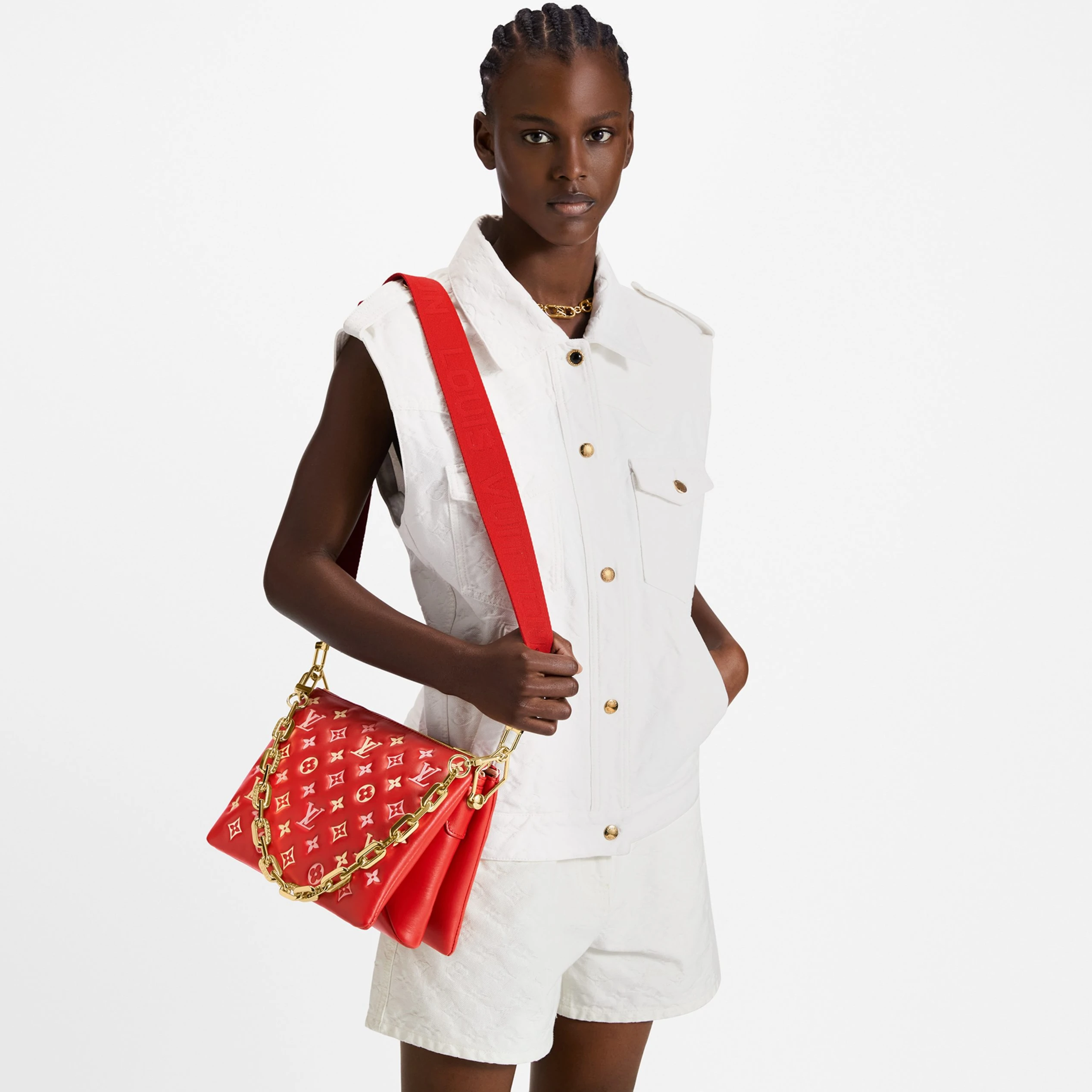 Replica bags lv Louis Vuitton M22397 Coussin PM Red