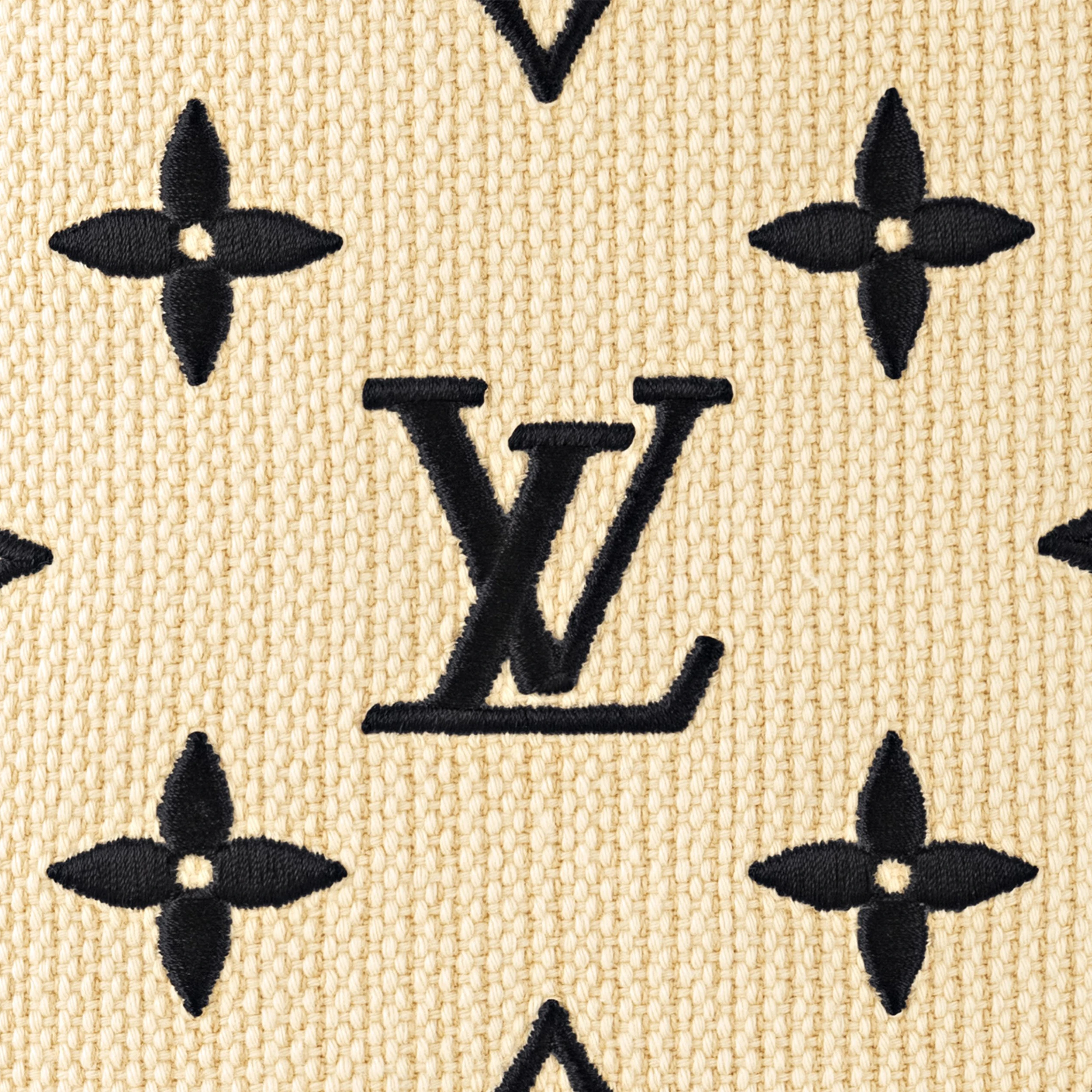 Louis vuitton locations Louis Vuitton M22838 Neverfull MM Lotus cotton Black Beige
