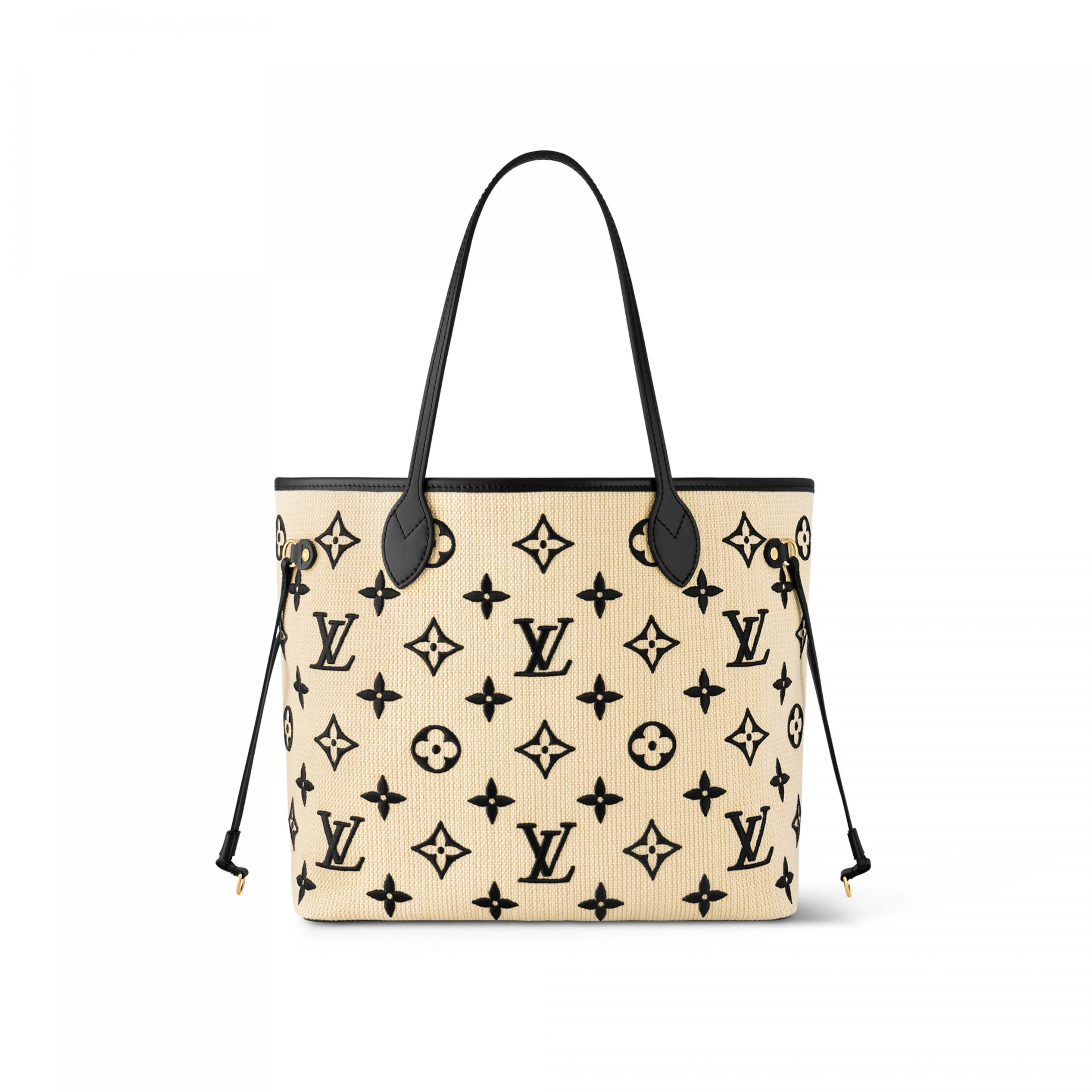 Louis Vuitton M22838 Neverfull MM Lotus cotton Black Beige